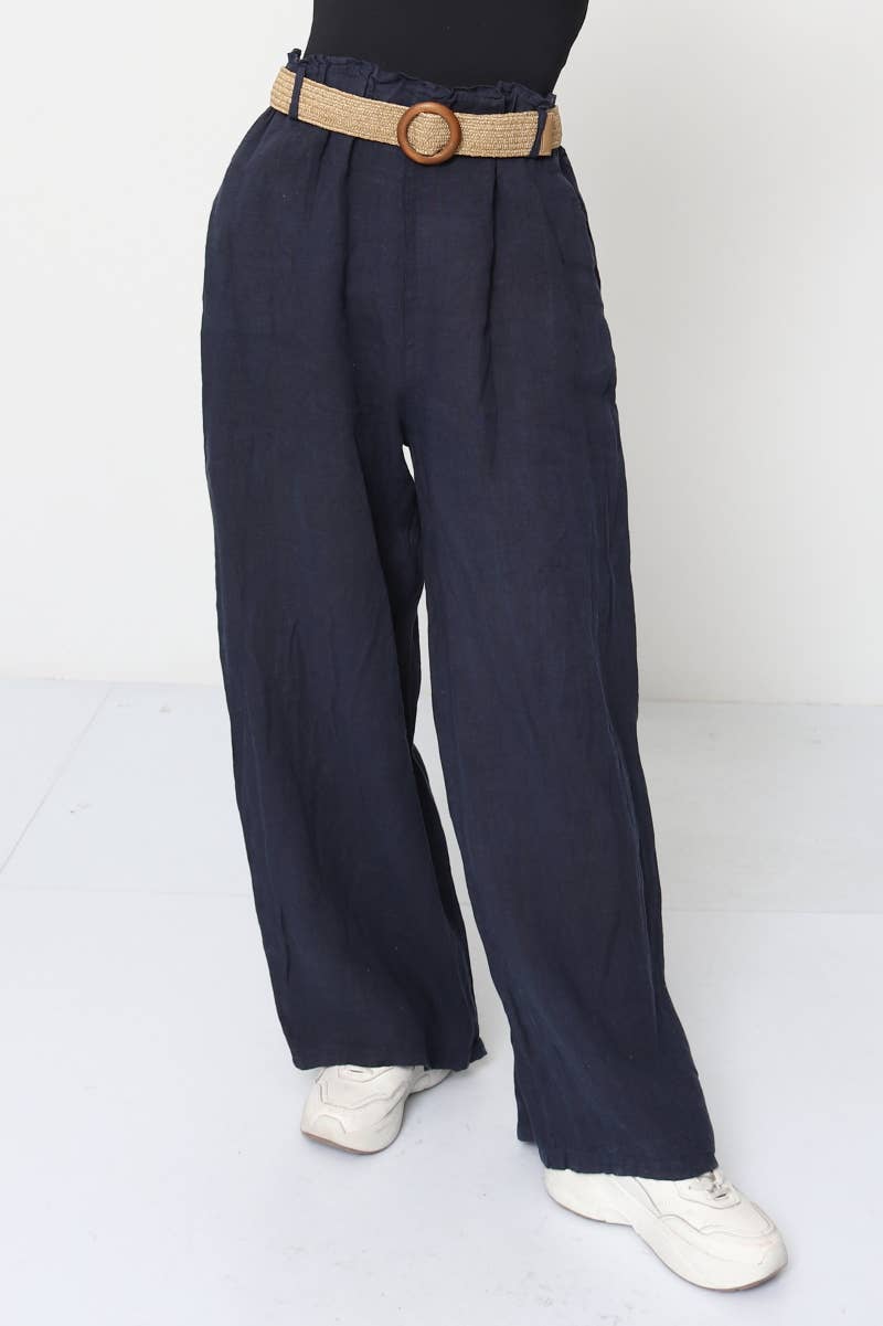 100% Linen Trousers REF. 5056