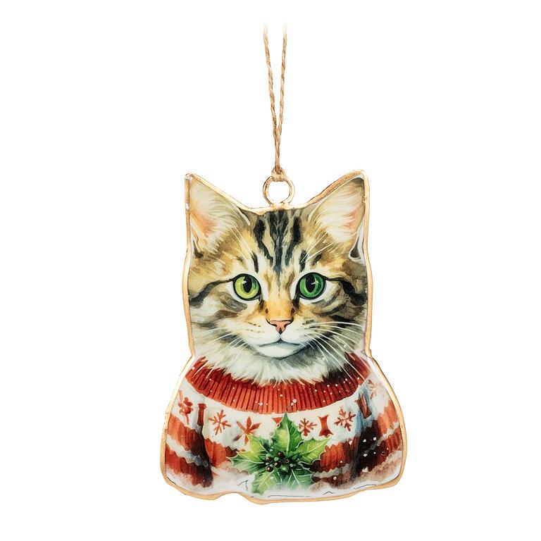 Tabby Cat Ornament