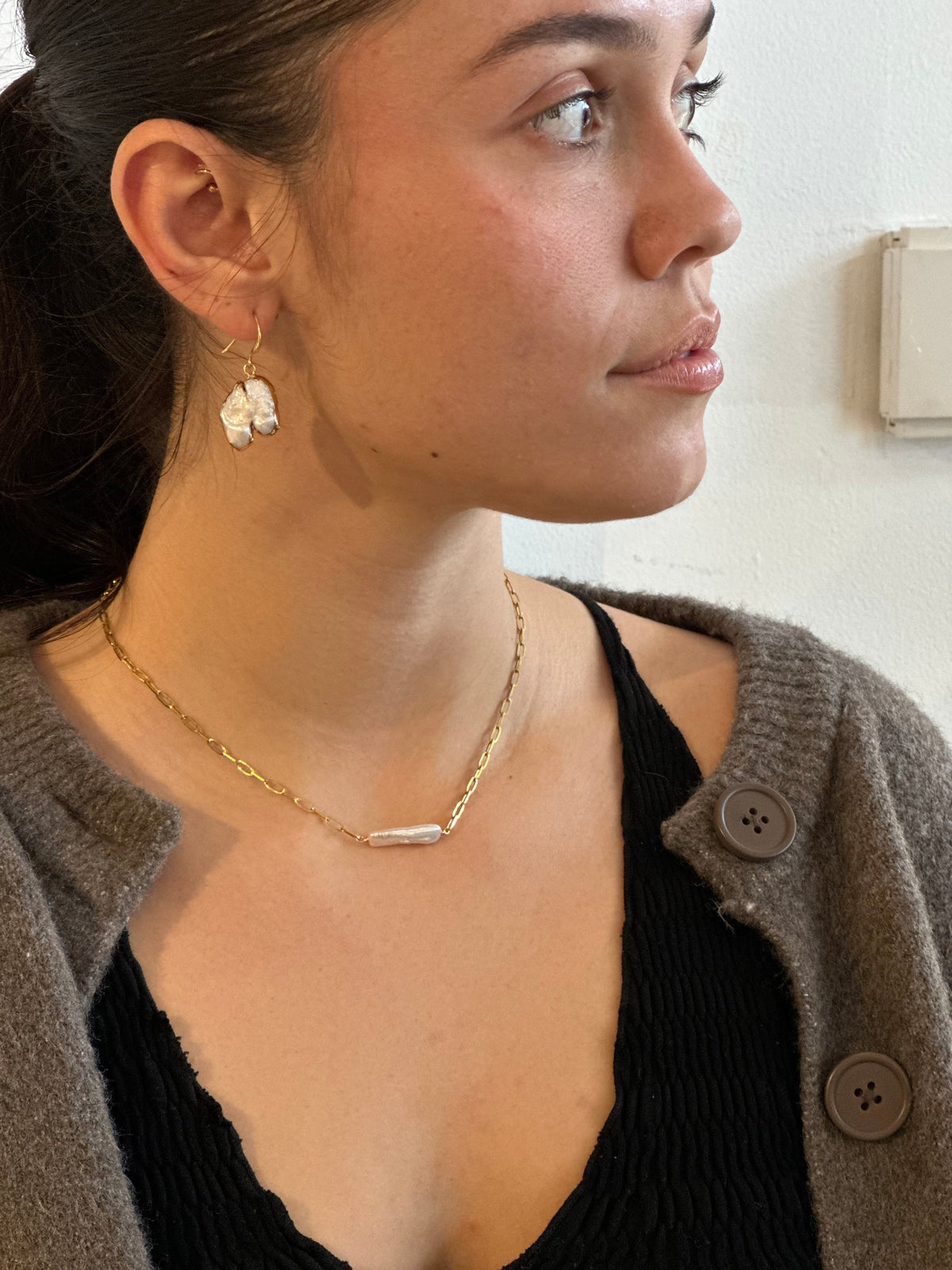 Biwa Pearl Choker