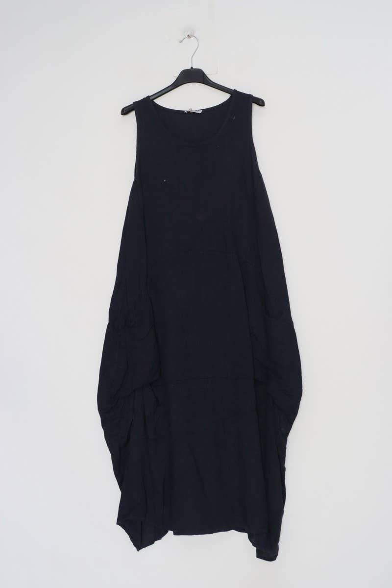 Sleeveless long dress 100% linen REF. 8466 - Out of the Blue