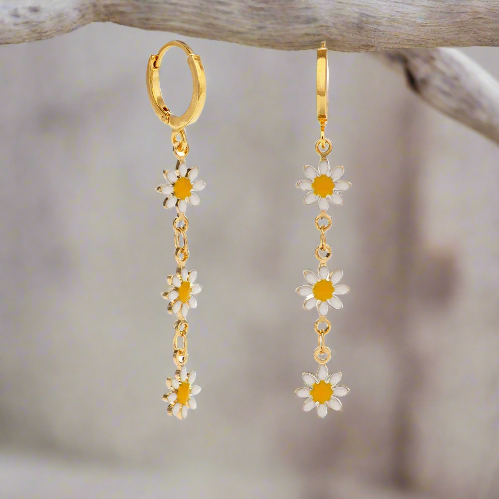 Daisy Chain Drop Earrings