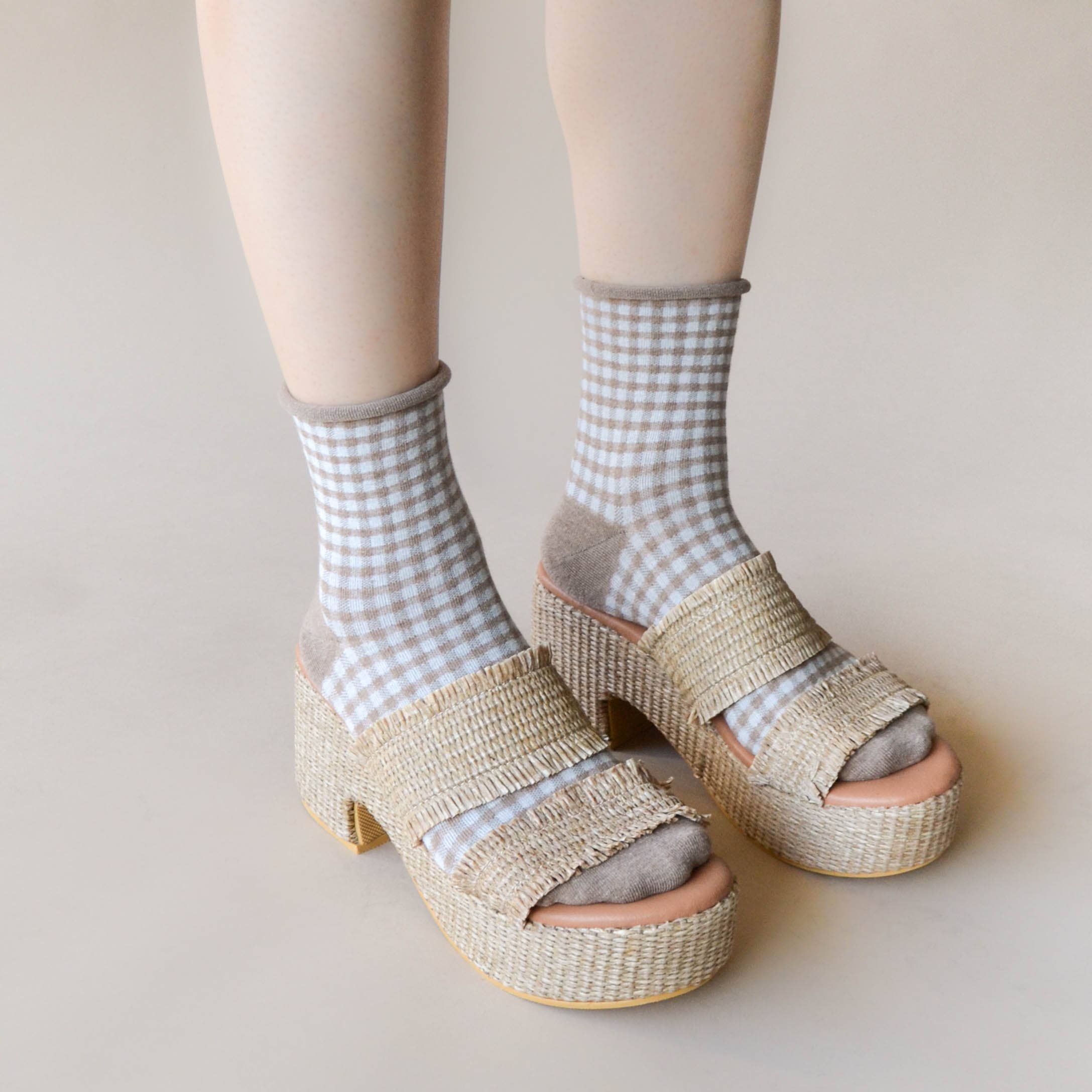 Picnic Mid Crew Socks - Out of the Blue