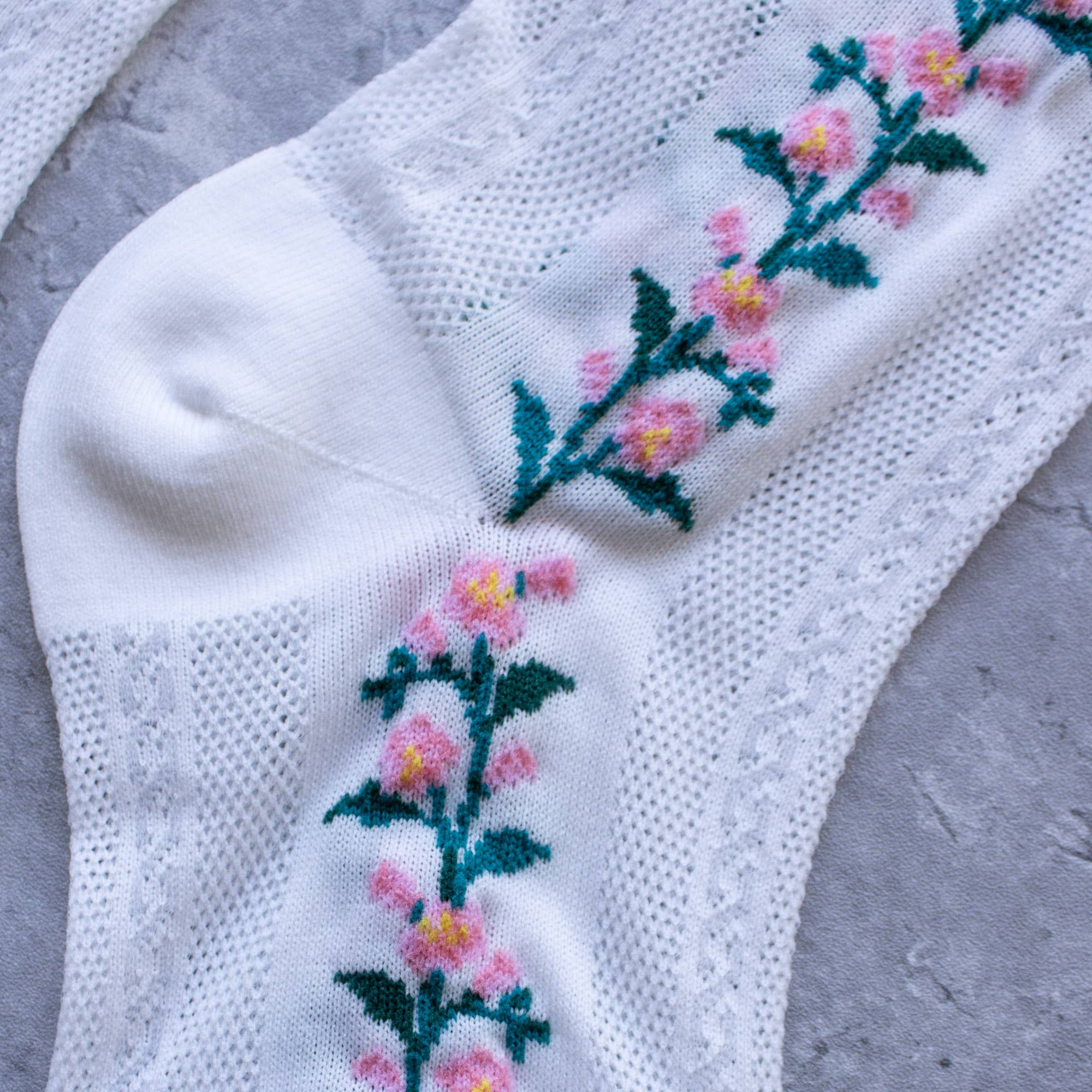 Floral Mesh Socks - Out of the Blue