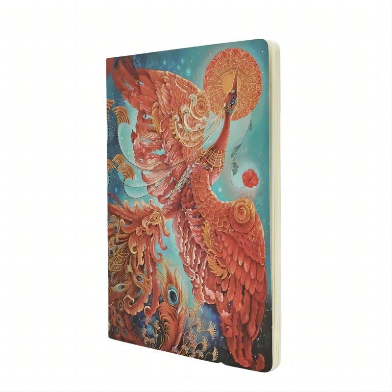 Firebird A4 Lined Softcover Cahier, 80pg, 100GSM by Paperblanks (Birds of H - Out of the Blue