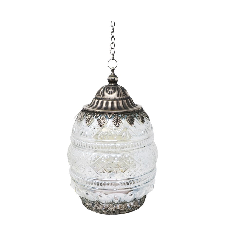 Clear Glass  Lantern Medium - Out of the Blue
