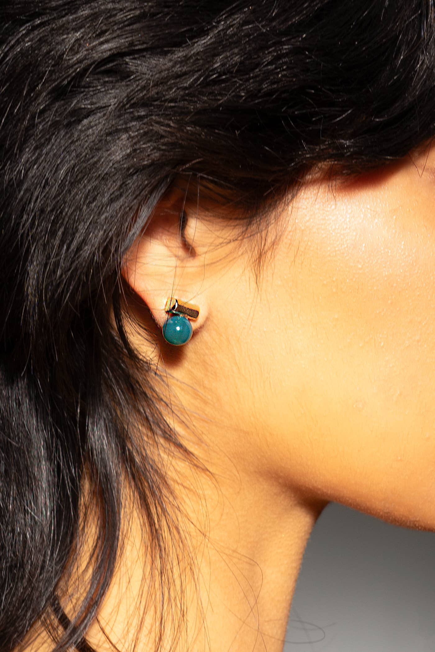 Morse Code Studs - 18K Gold Plated - Out of the Blue