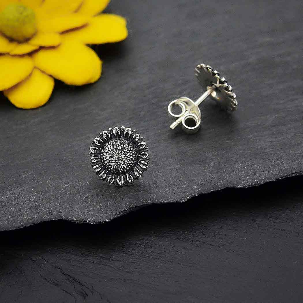 Sunflower Post Earrings