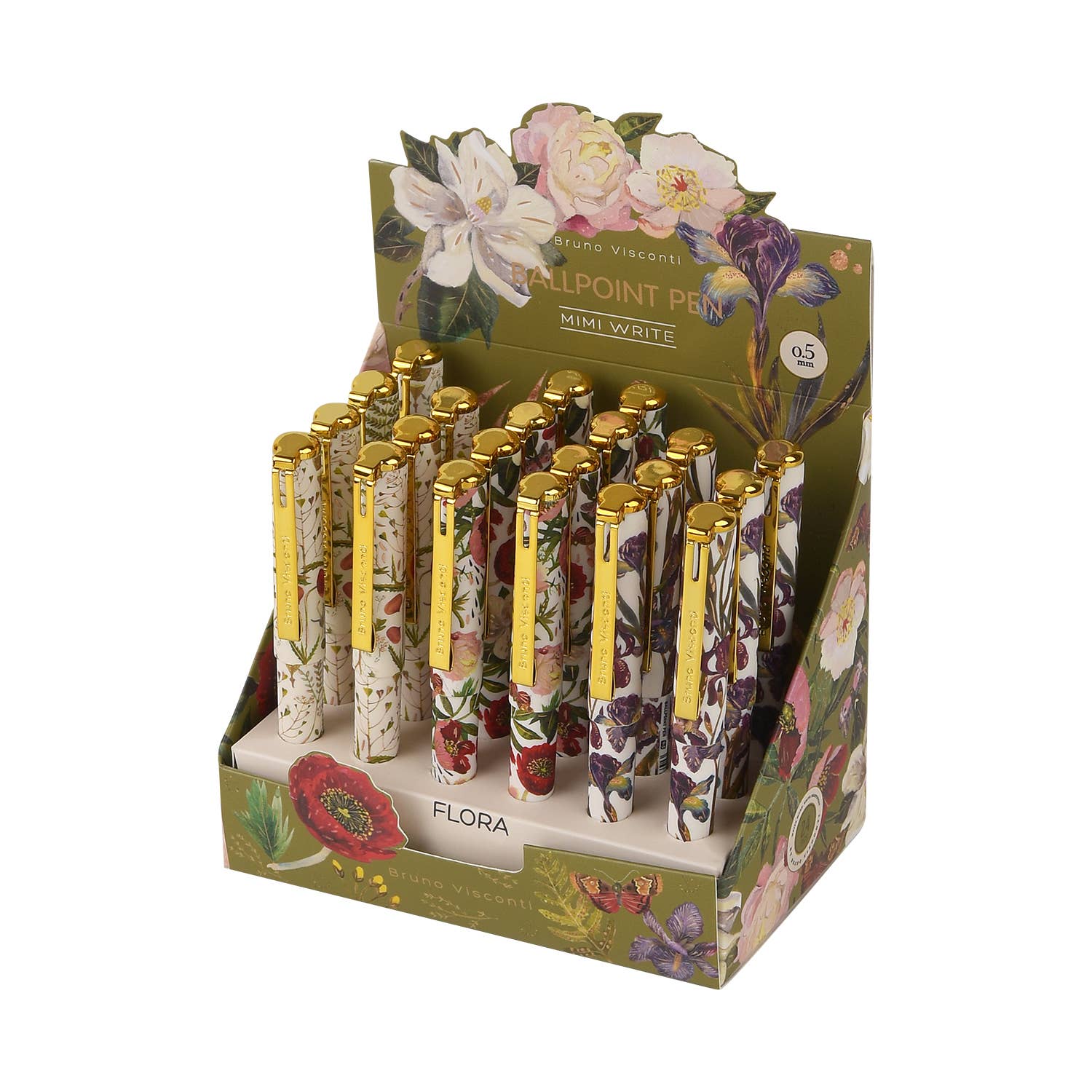 Compact Pocket Pen - Flora  - Out of the Blue