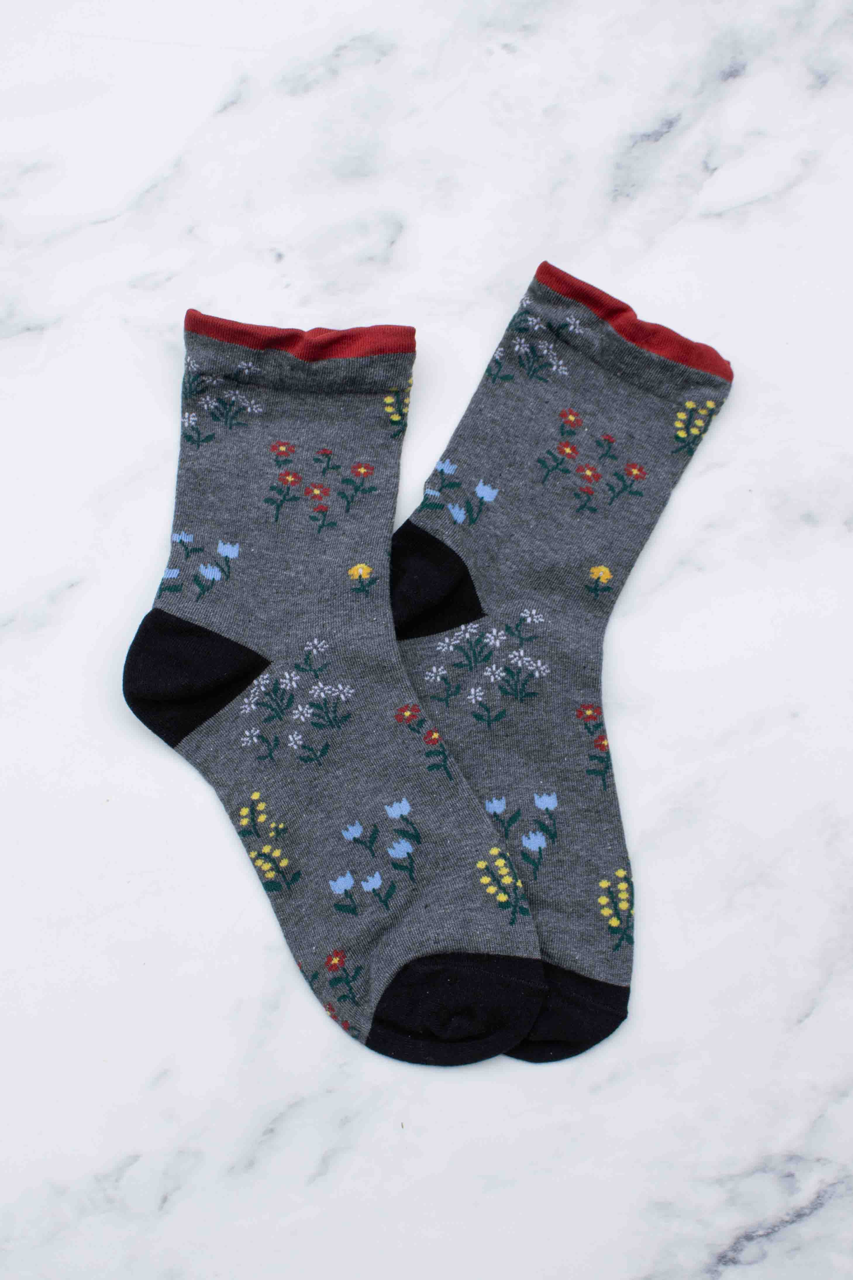 Women's Penelope Floral Casual Socks - Out of the Blue