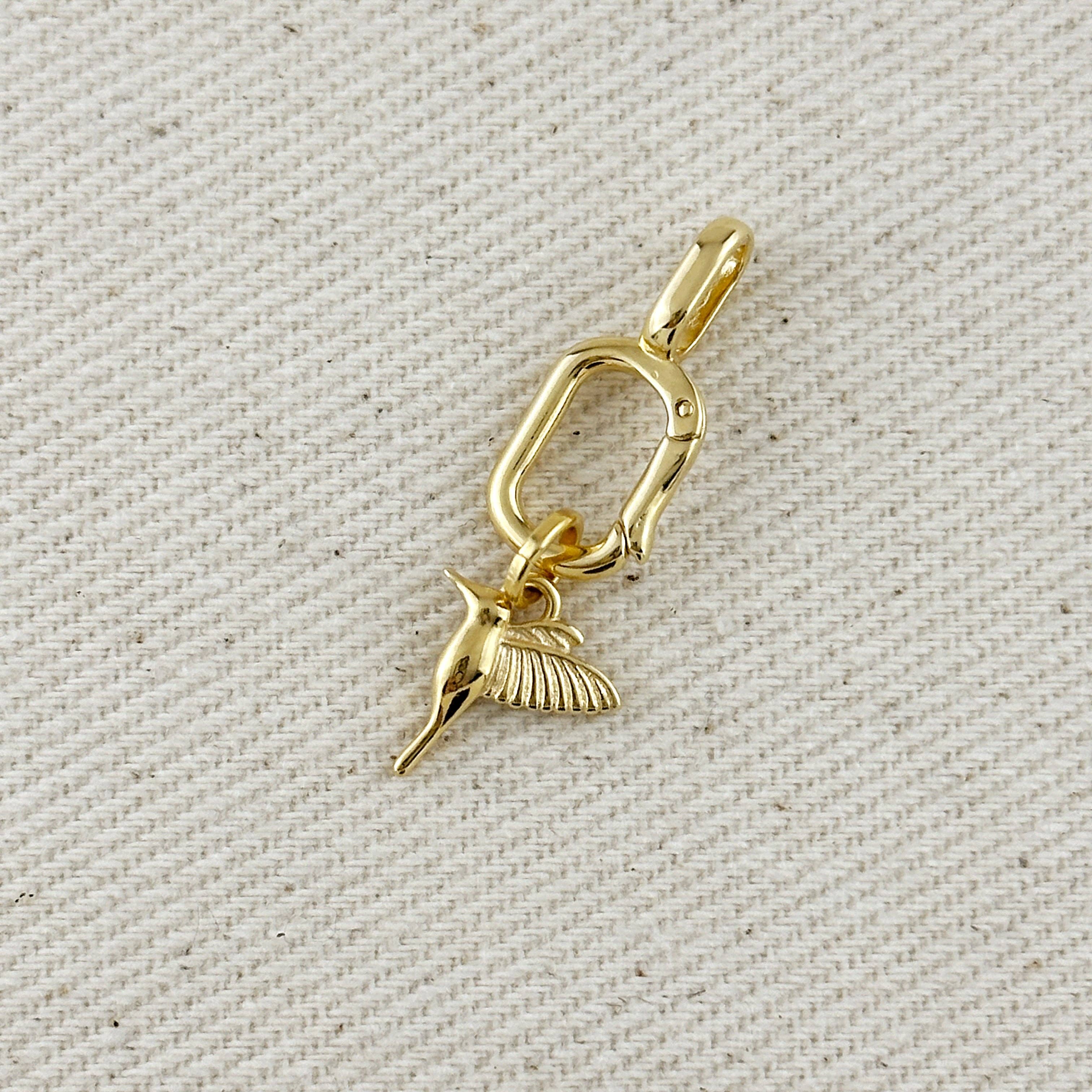 18k Gold Filled Hummingbird Necklace
