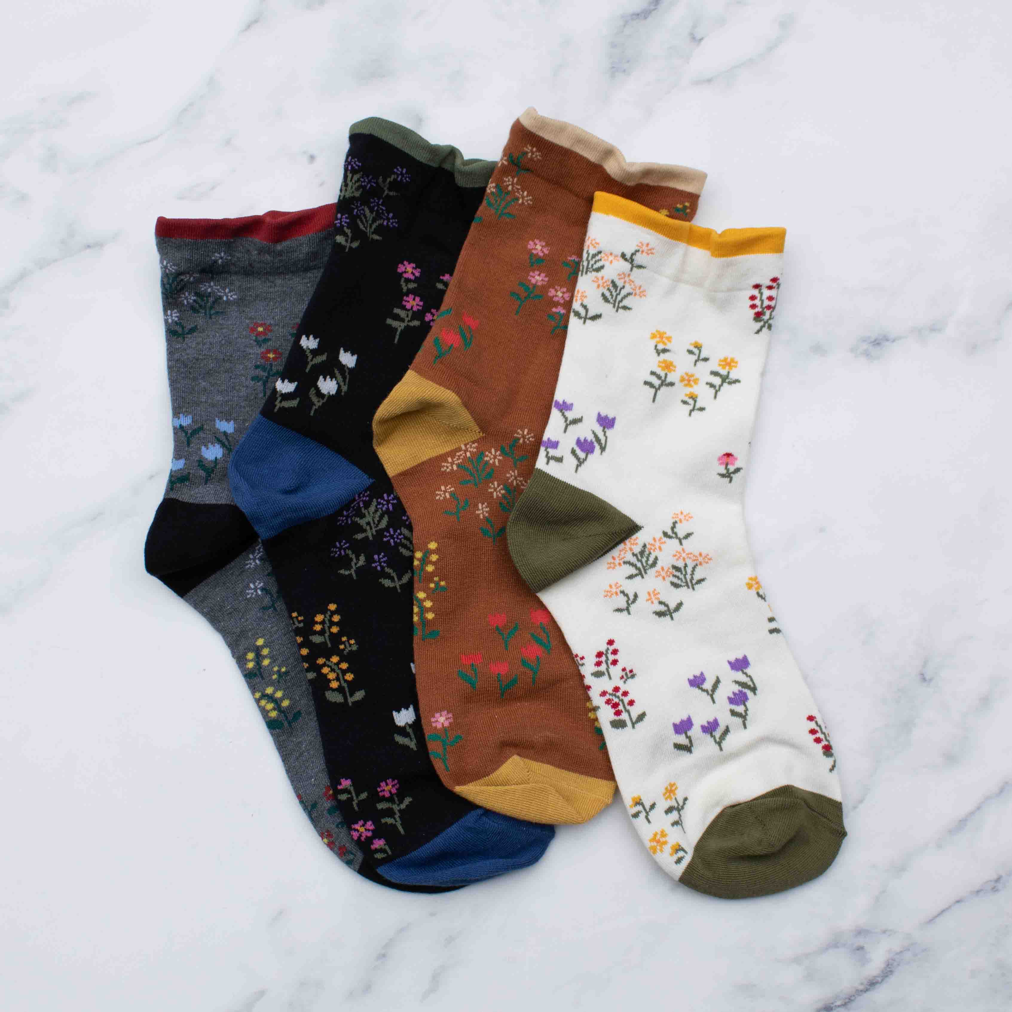 Women's Penelope Floral Casual Socks - Out of the Blue