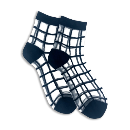 Window Pane Socks - Out of the Blue