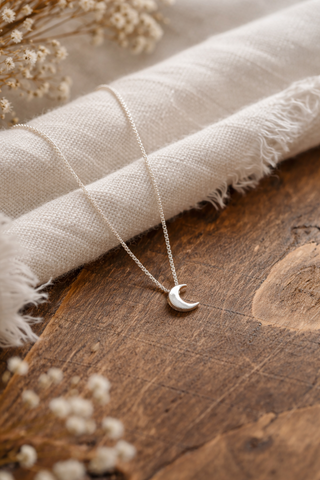 Petite Crescent Moon Necklace