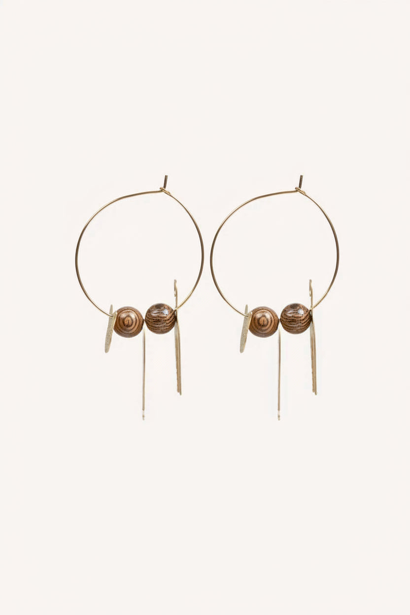 Sculptured Cat Ear-rings