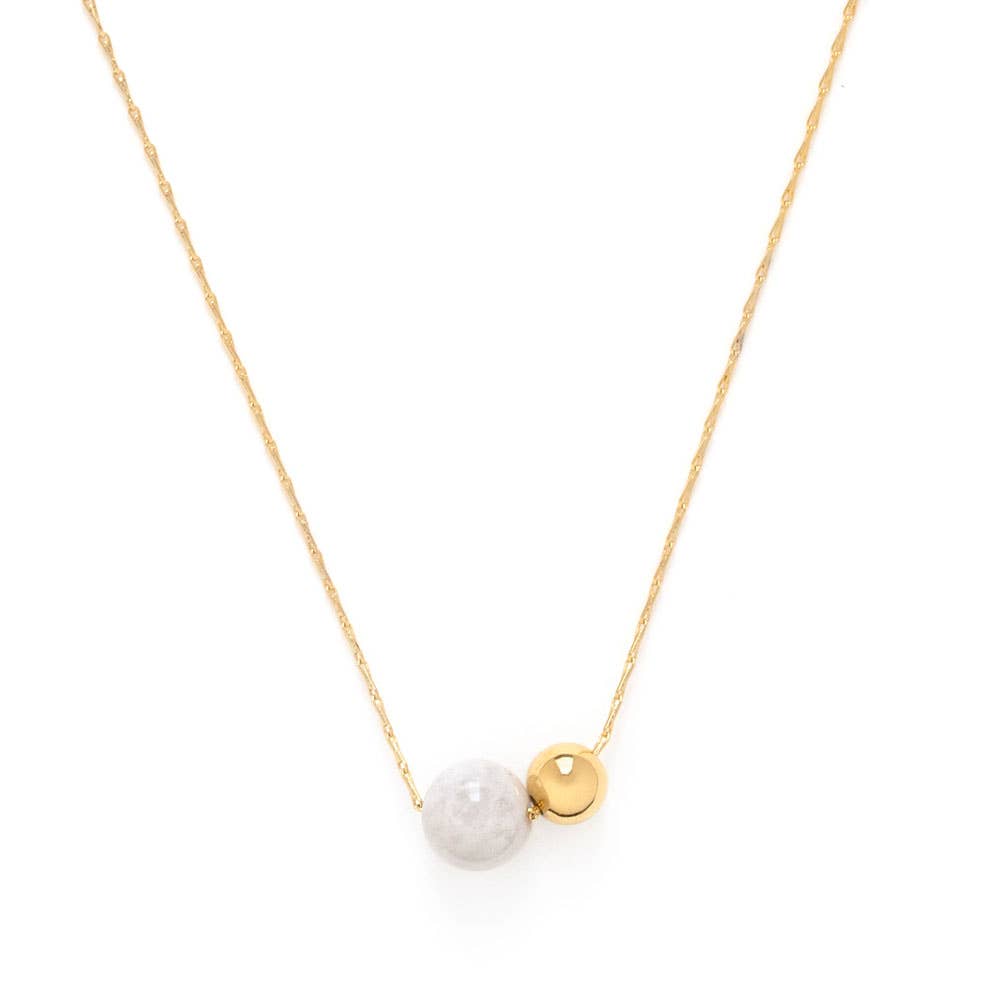 Gemstone Orbit Necklace - Out of the Blue