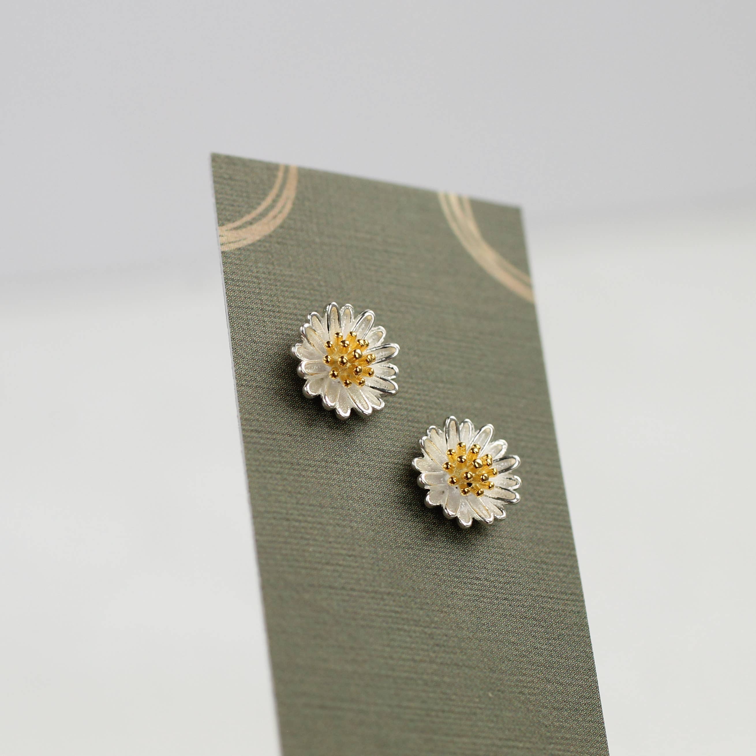 Daisy Sterling Silver Stud Earrings - Out of the Blue