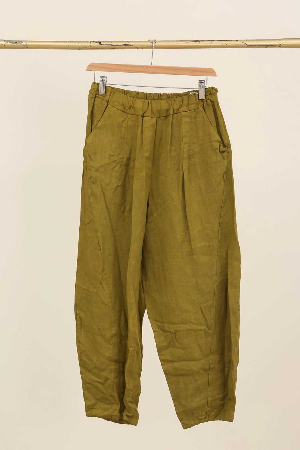 Barrel Linen Pants - Out of the Blue