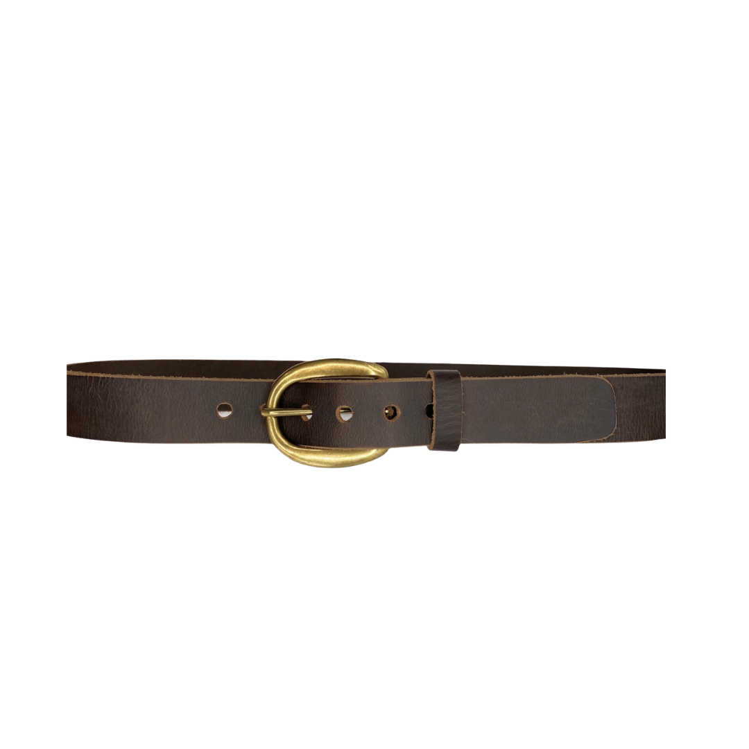 Oxford Leather Belt - Out of the Blue