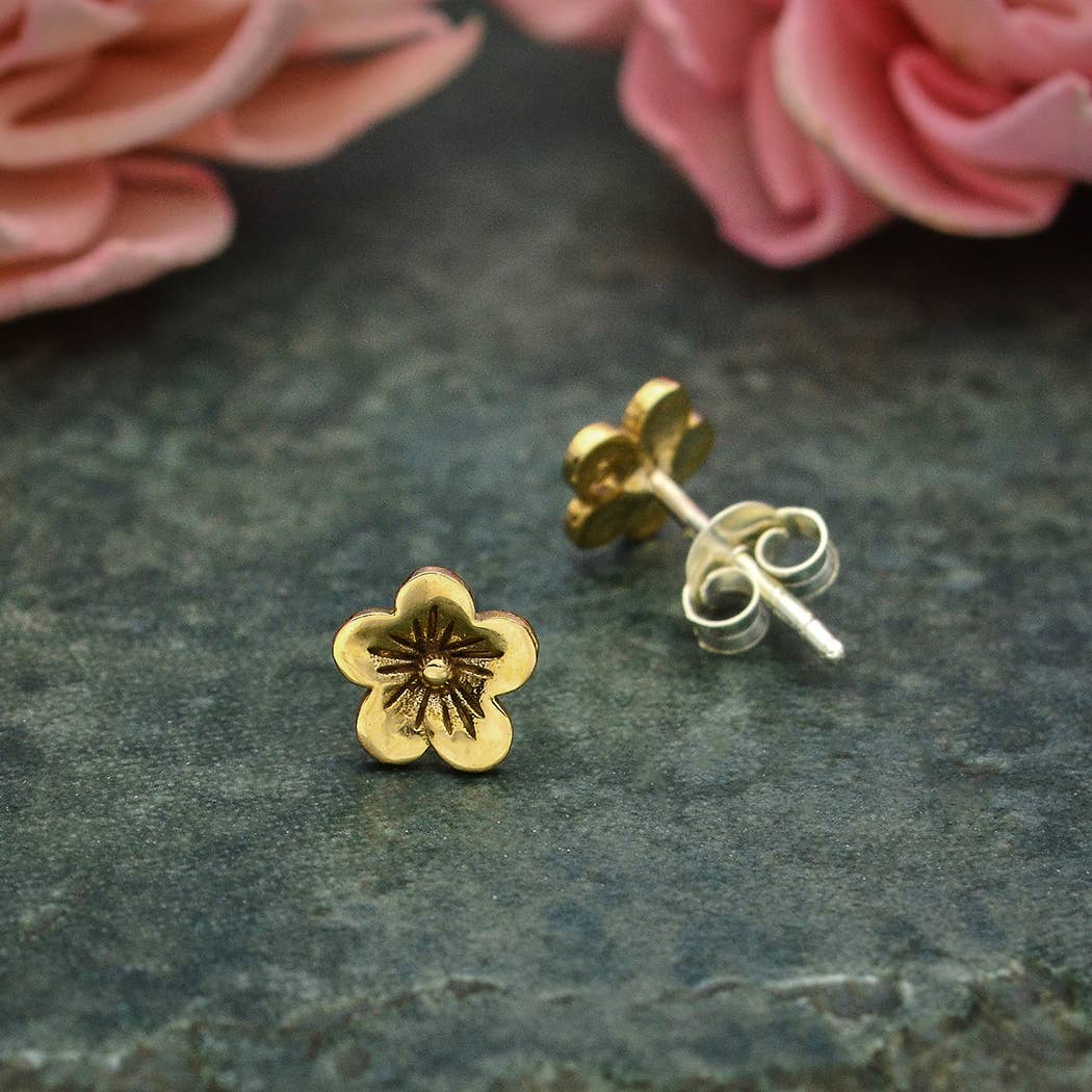 Cherry Blossom Stud Earrings