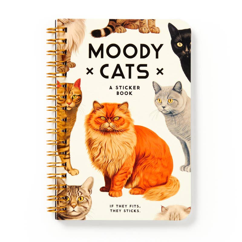 Moody Cats Sticker Book - Out of the Blue