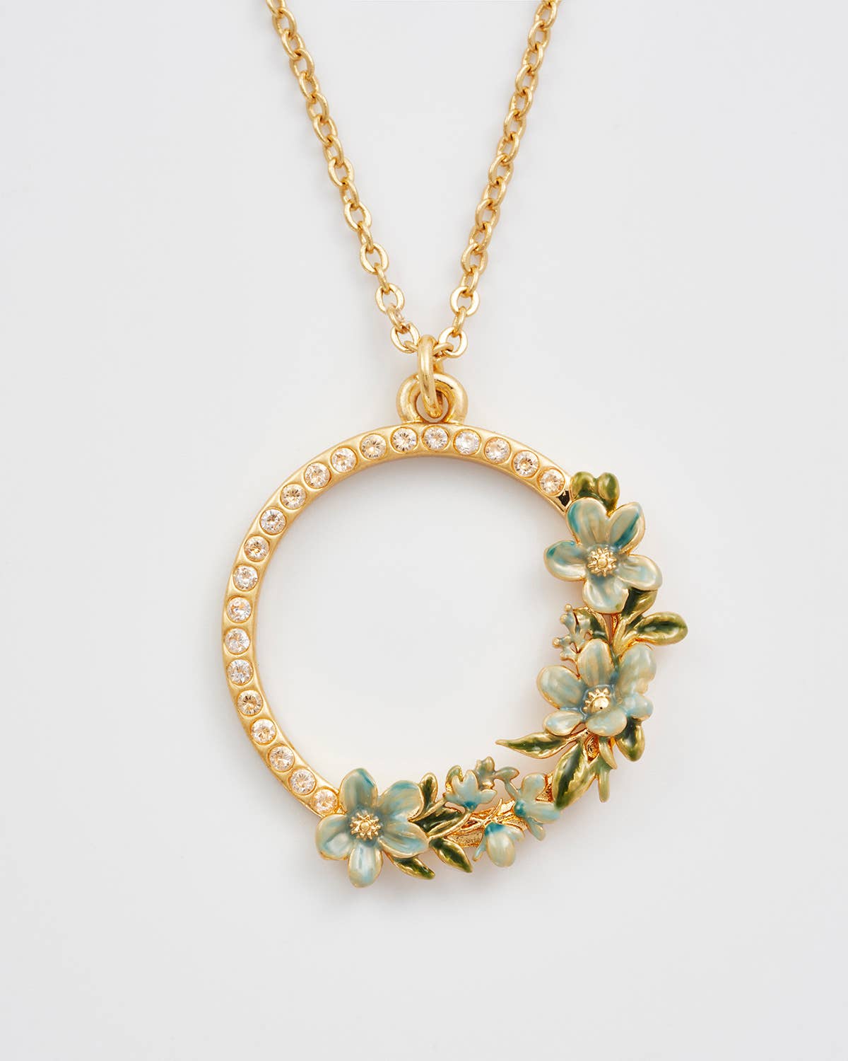 Floral Wreath Necklace - Out of the Blue