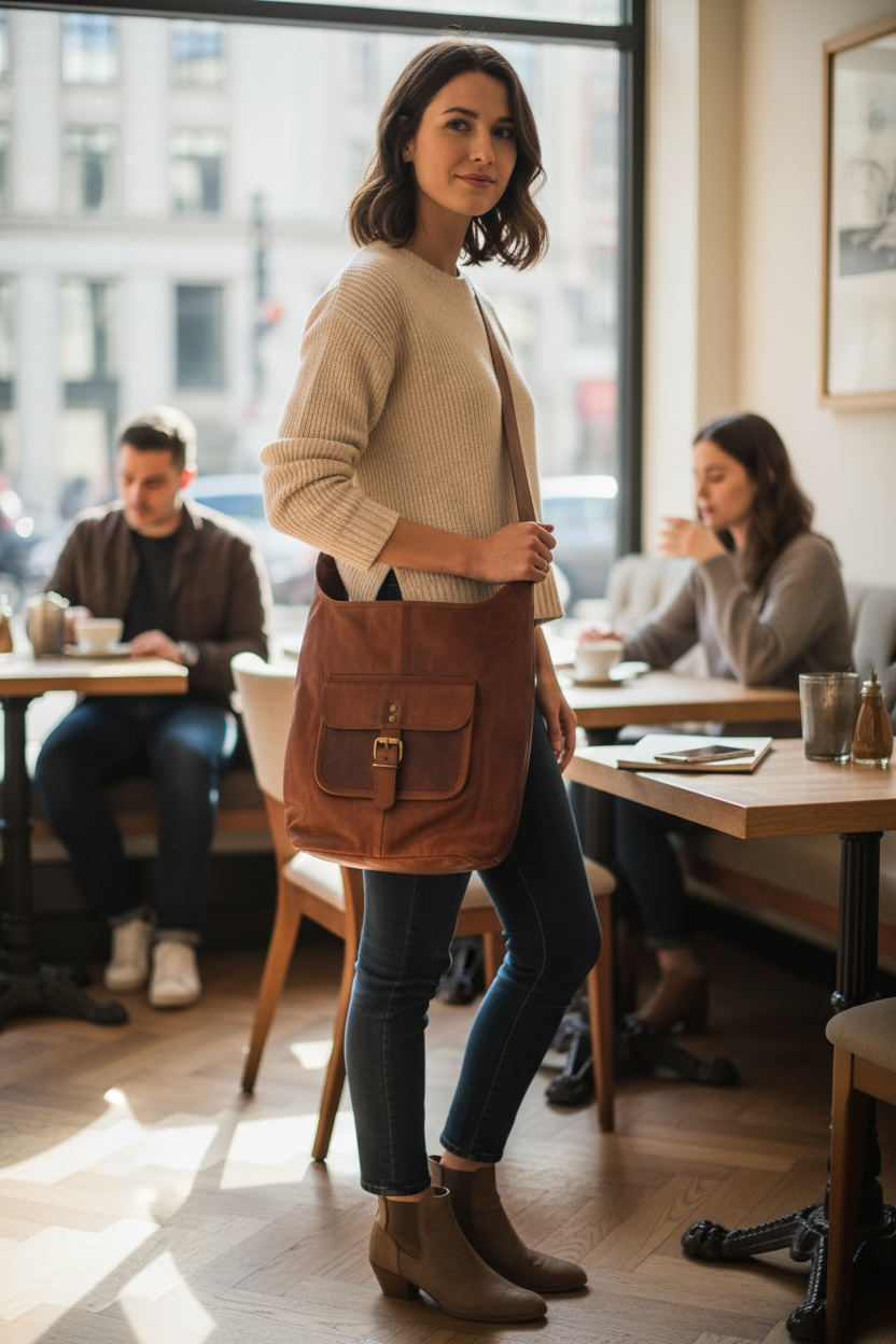 Leather Monk Bag