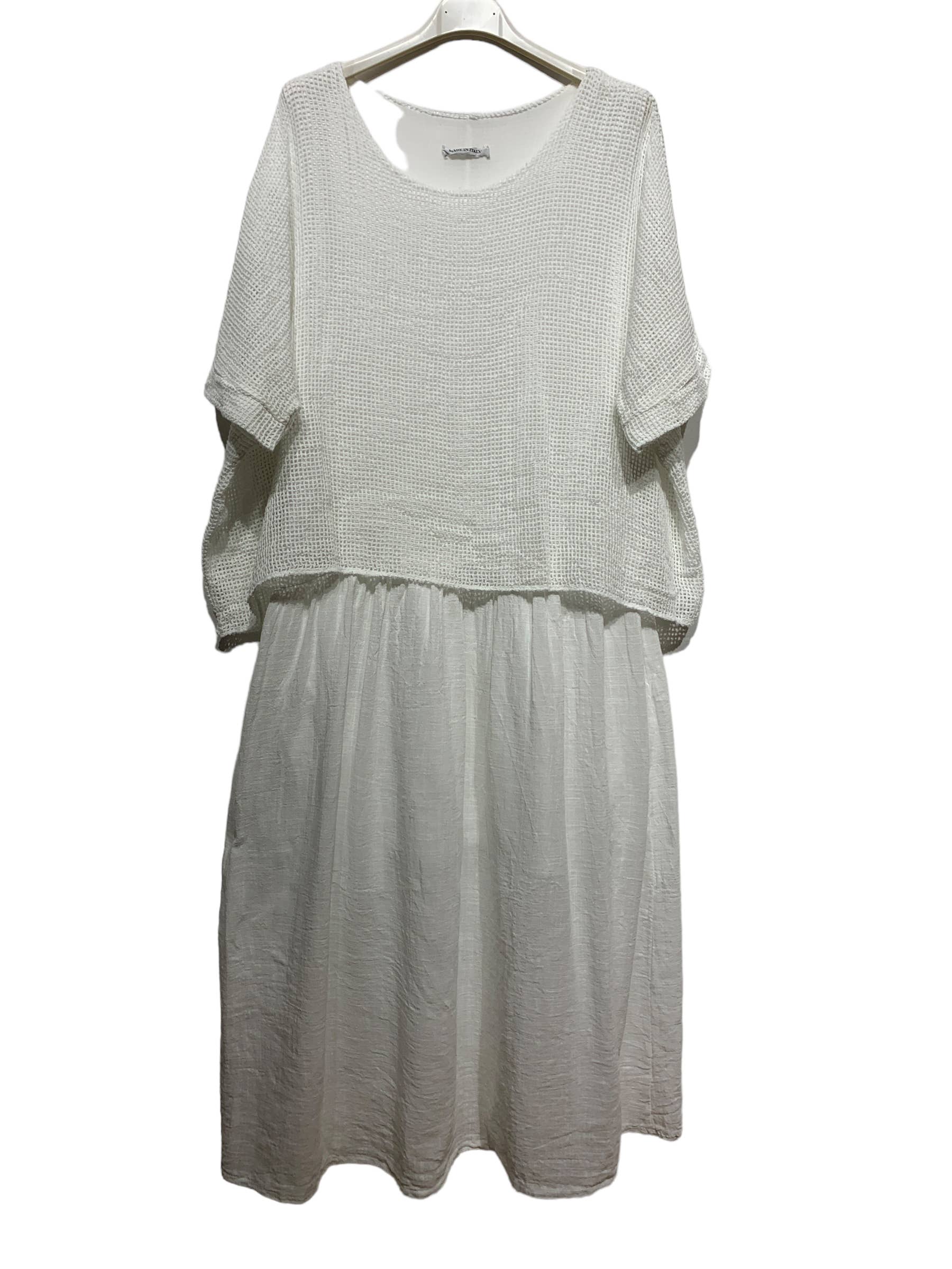 Gracie Cotton Dress - Out of the Blue