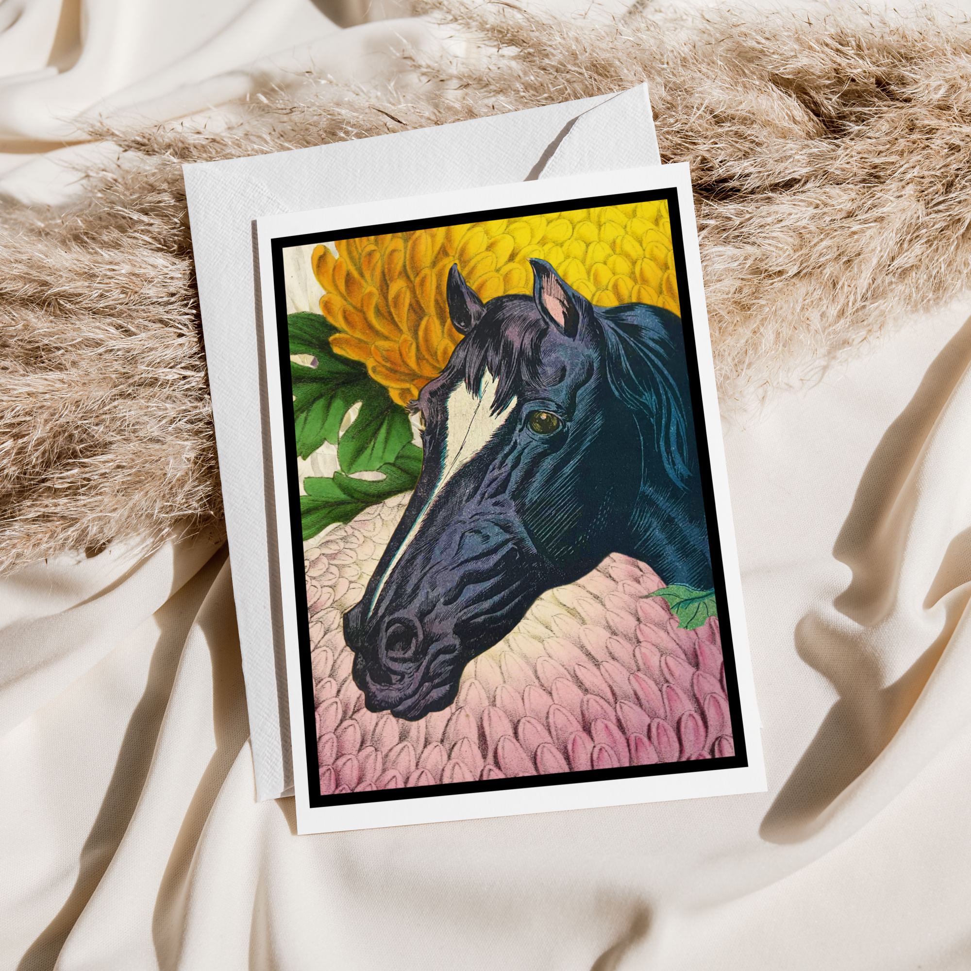 Vintage Horse and Florals. - Out of the Blue