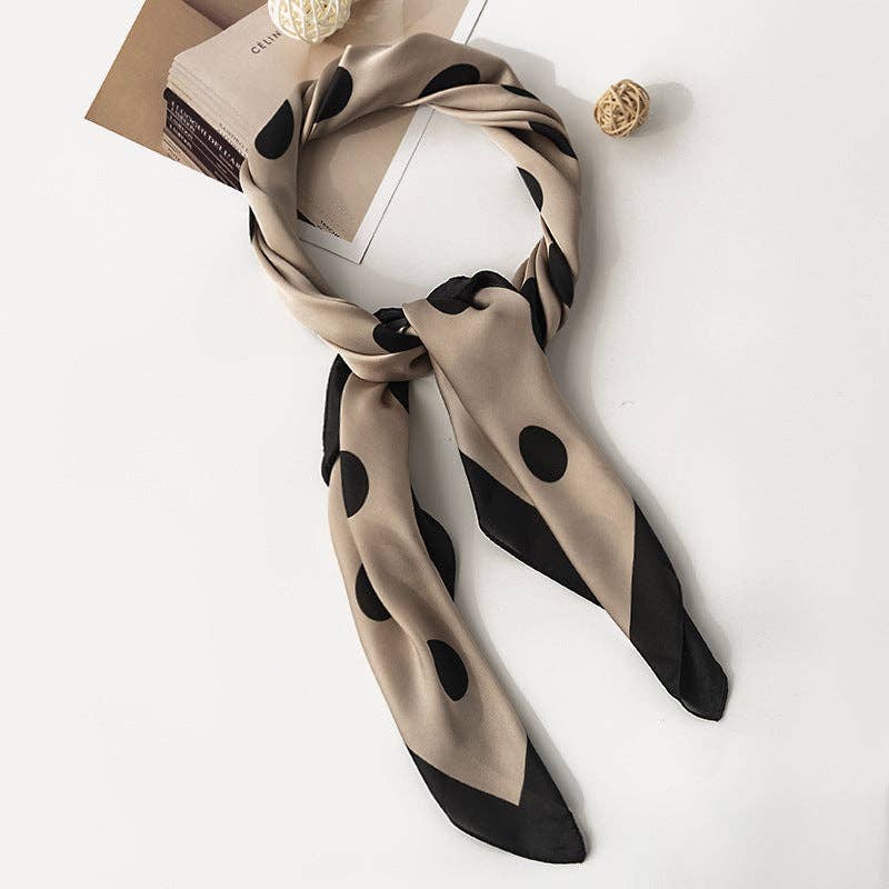 Polka Dot Print Scarf