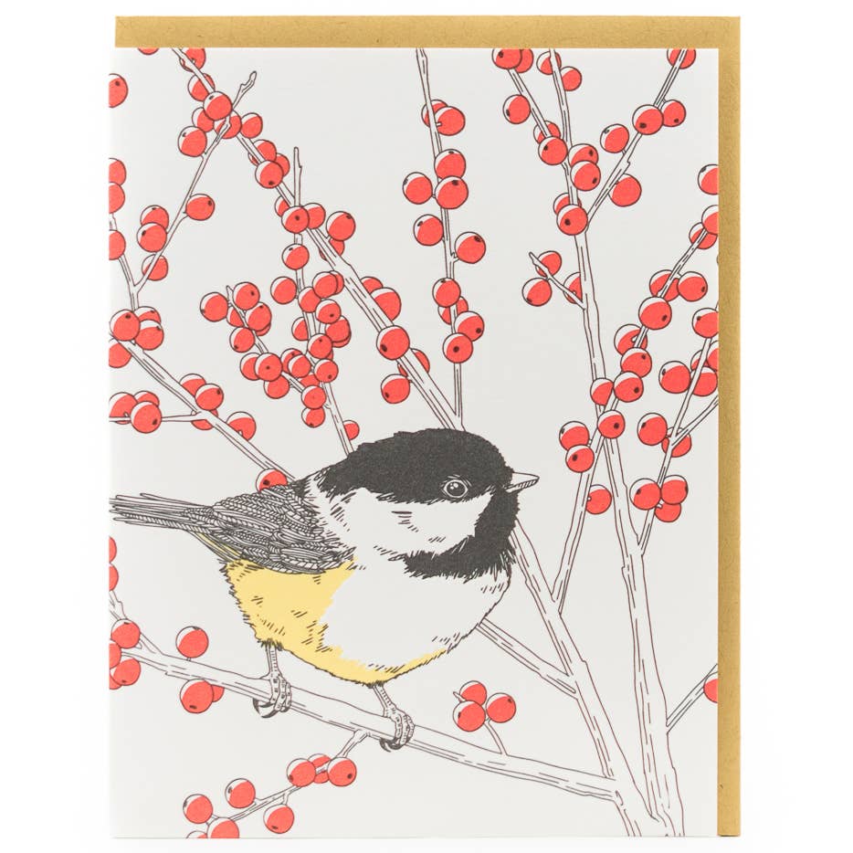 Black-capped Chickadee Card - Out of the Blue