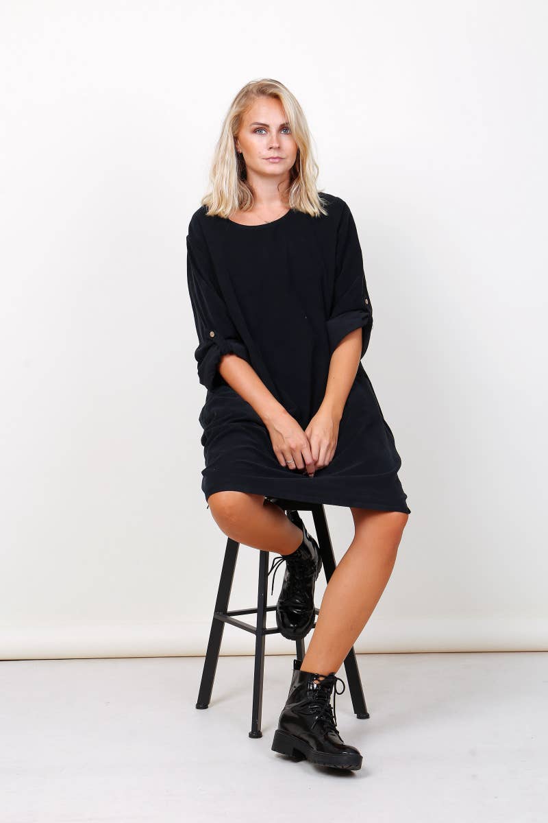 Rosie Cord Dress - Out of the Blue