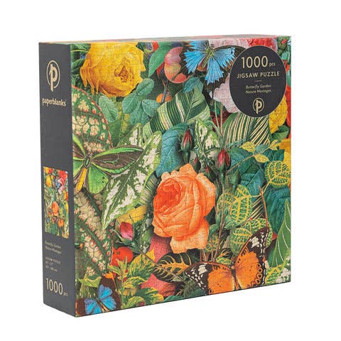 Nature Montages, Butterfly Garden, Puzzle, 1000 PC - Out of the Blue