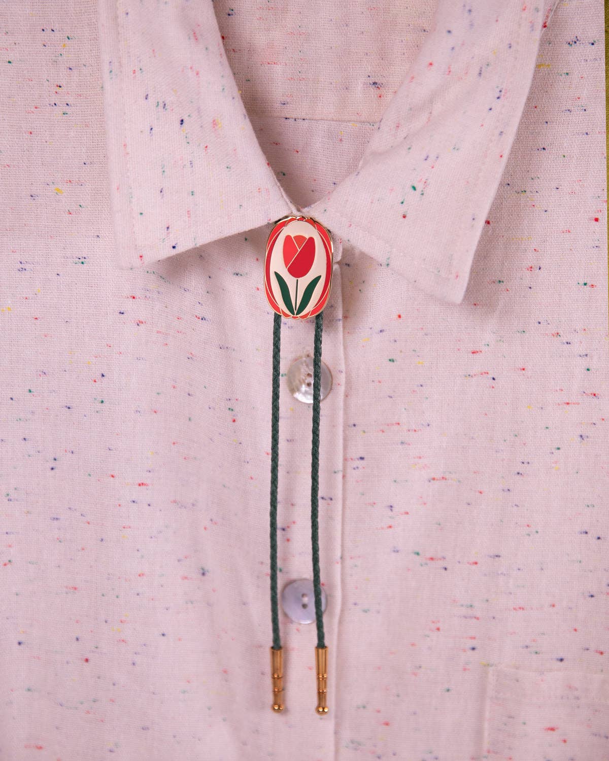 Tulip Bolo Tie - Out of the Blue
