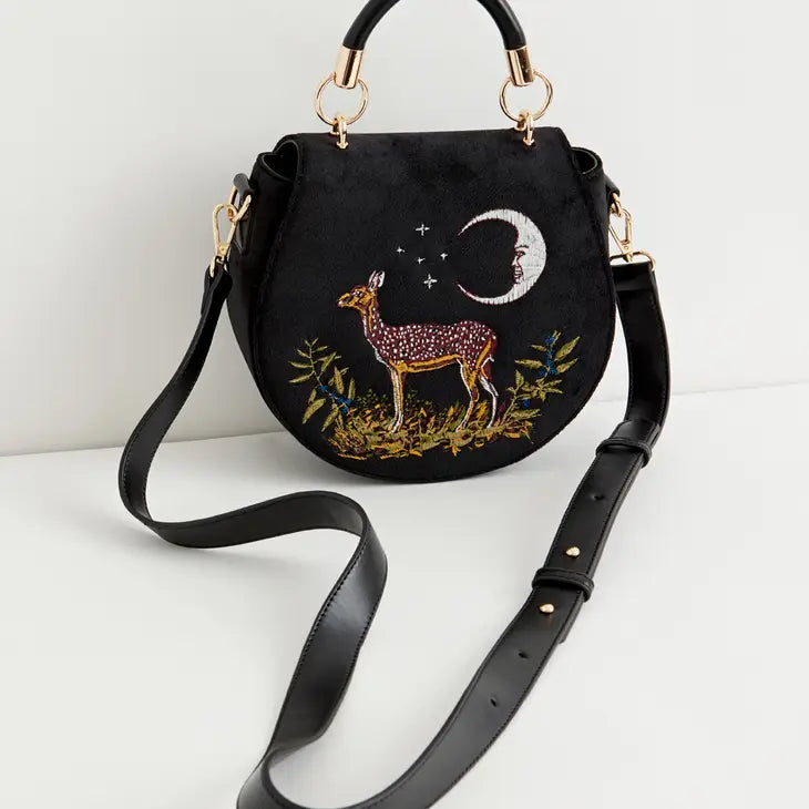 Deer & Moon  Saddle Bag - Out of the Blue