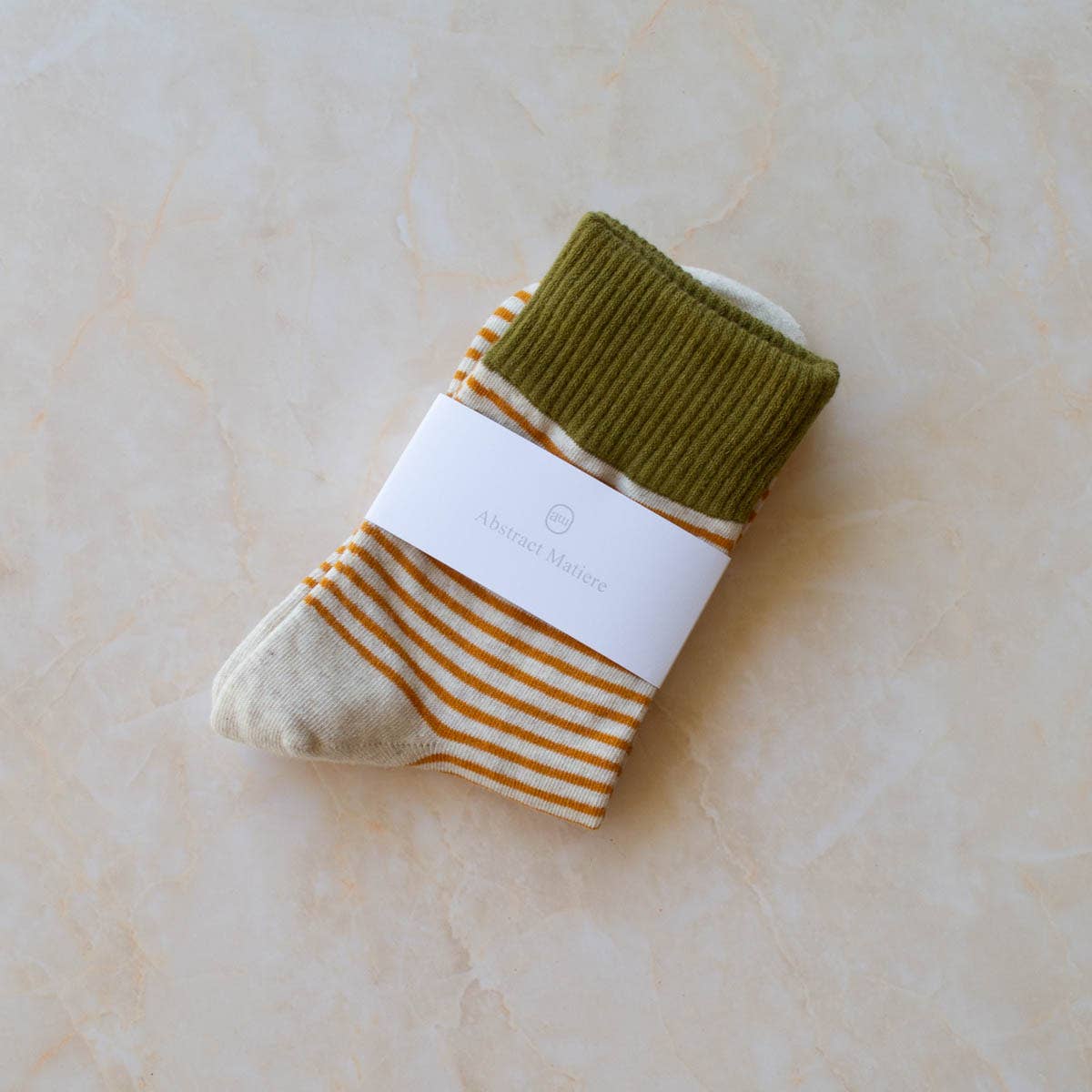 2 Tone Stripe  Socks - Out of the Blue