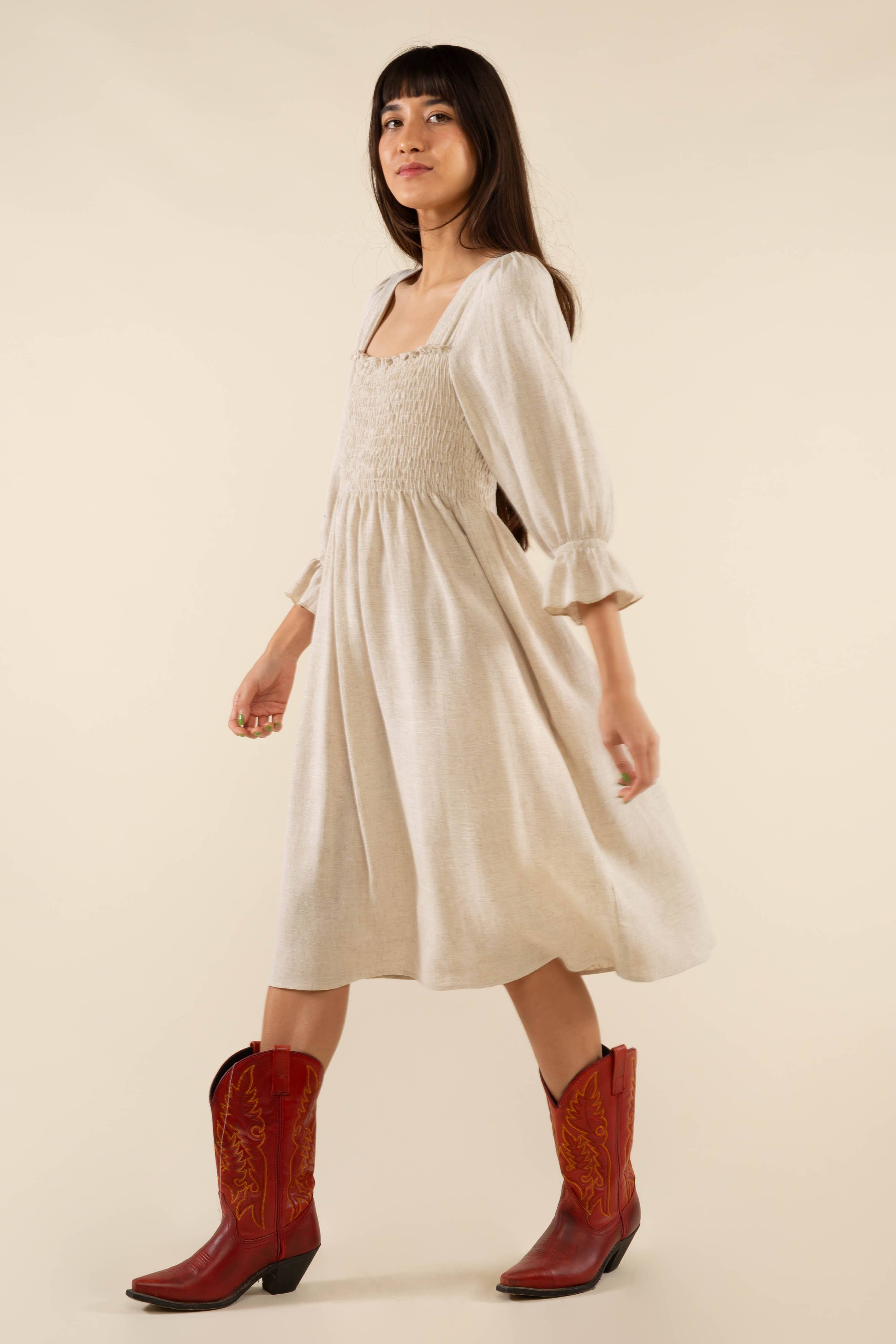 Sonny 3/4 Sleeve Dress - Out of the Blue