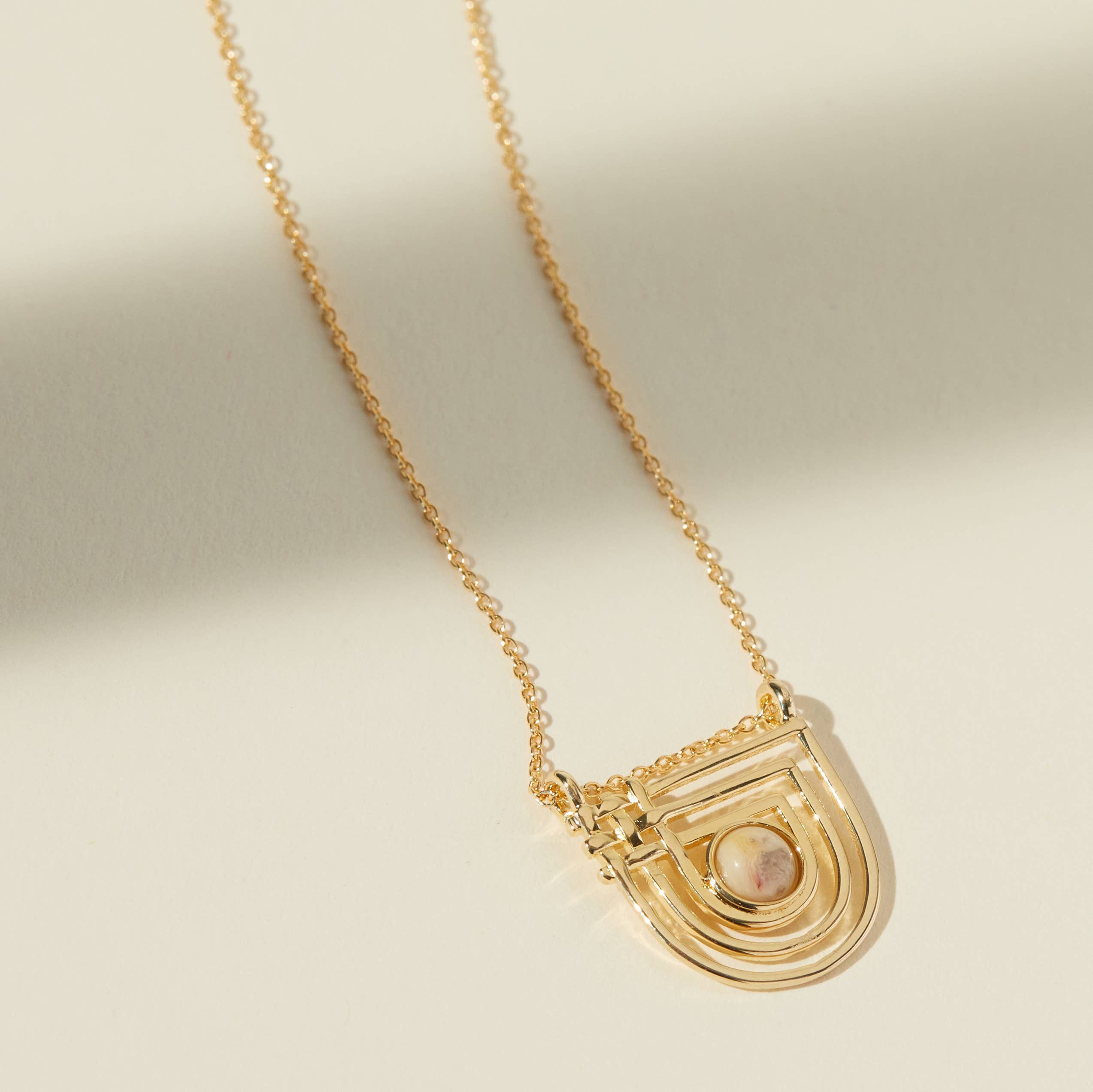 Golden Era Necklace - Agate