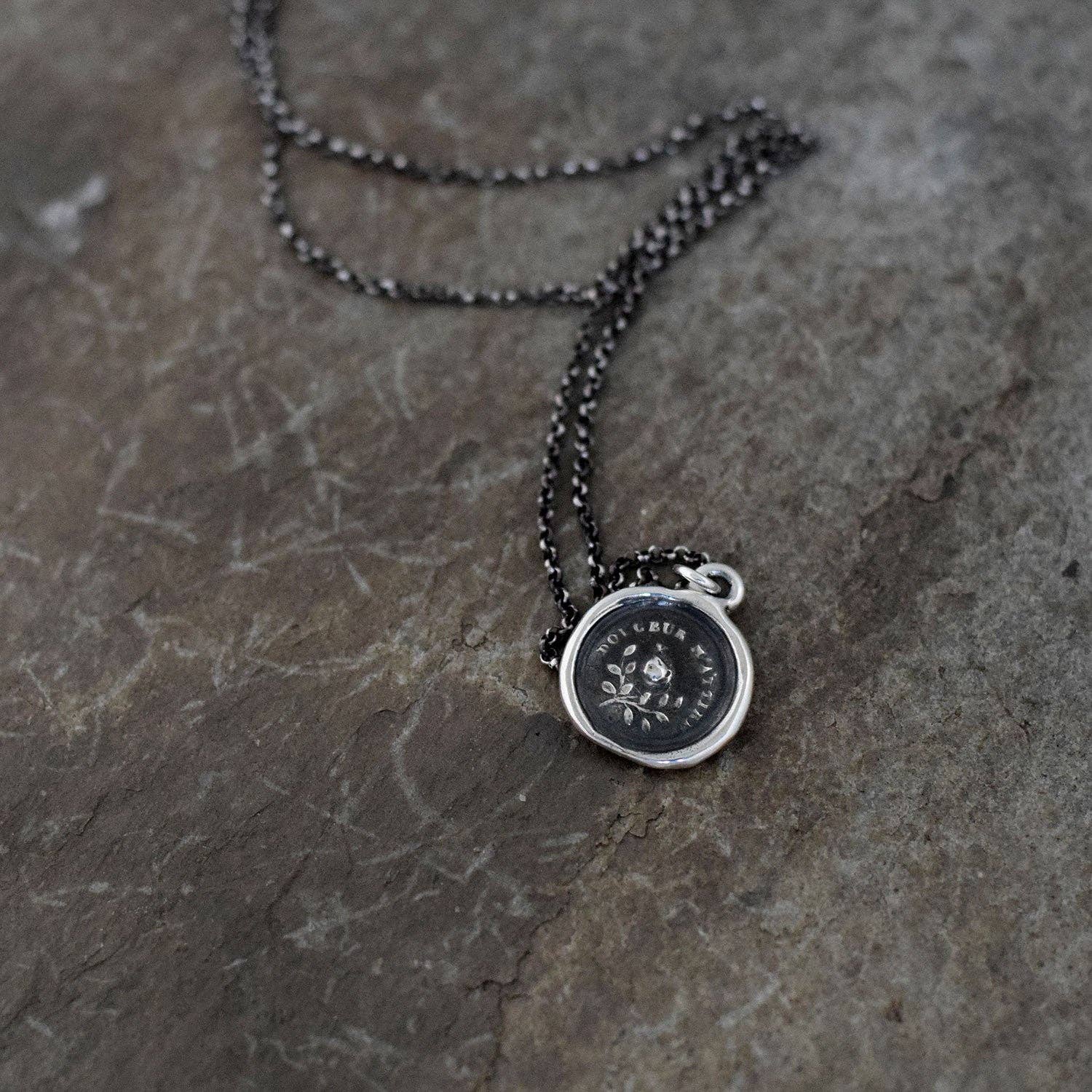 Sweetness Bee and Rose Wax Seal Necklace