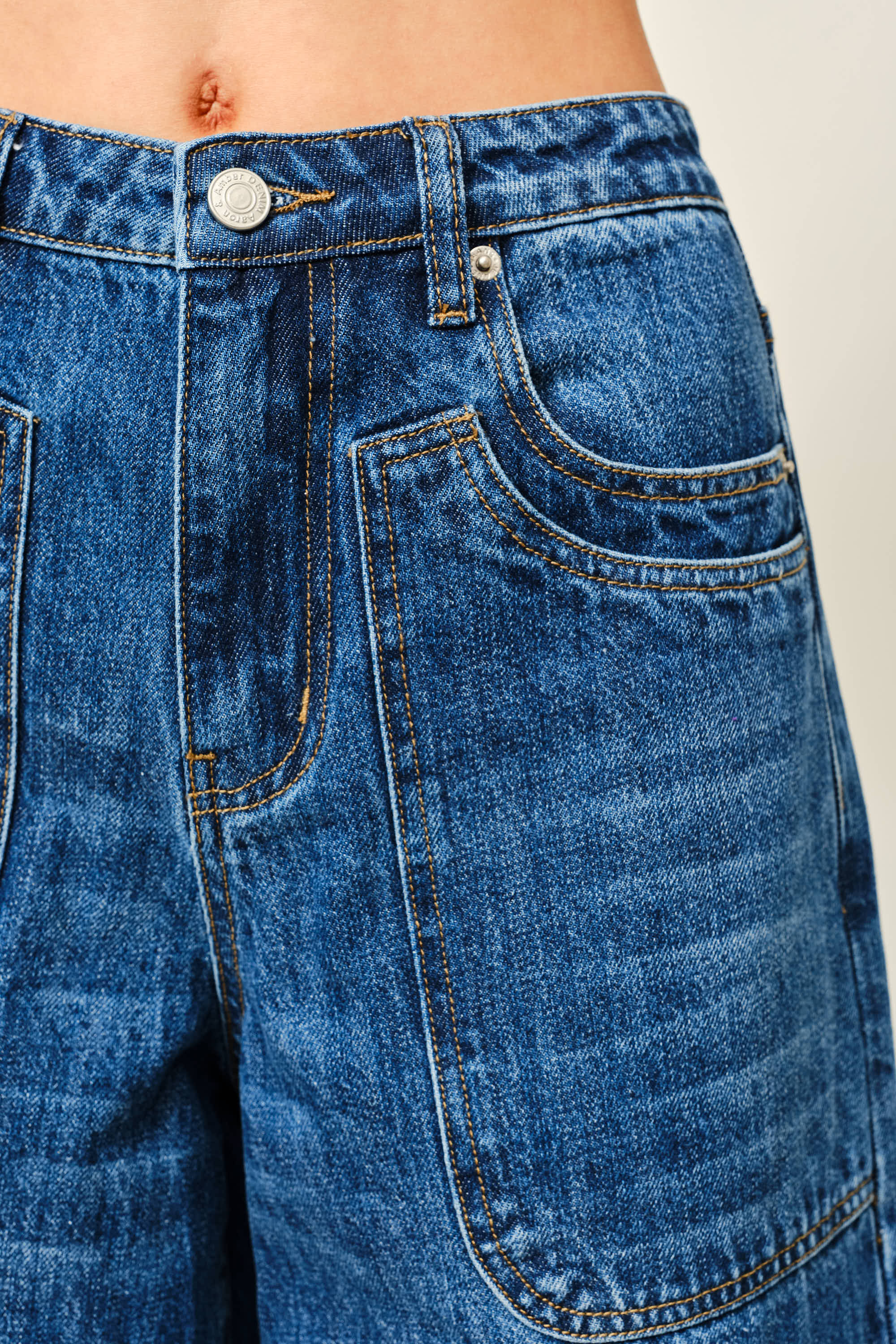 WIDE LEG DENIM JEANS
