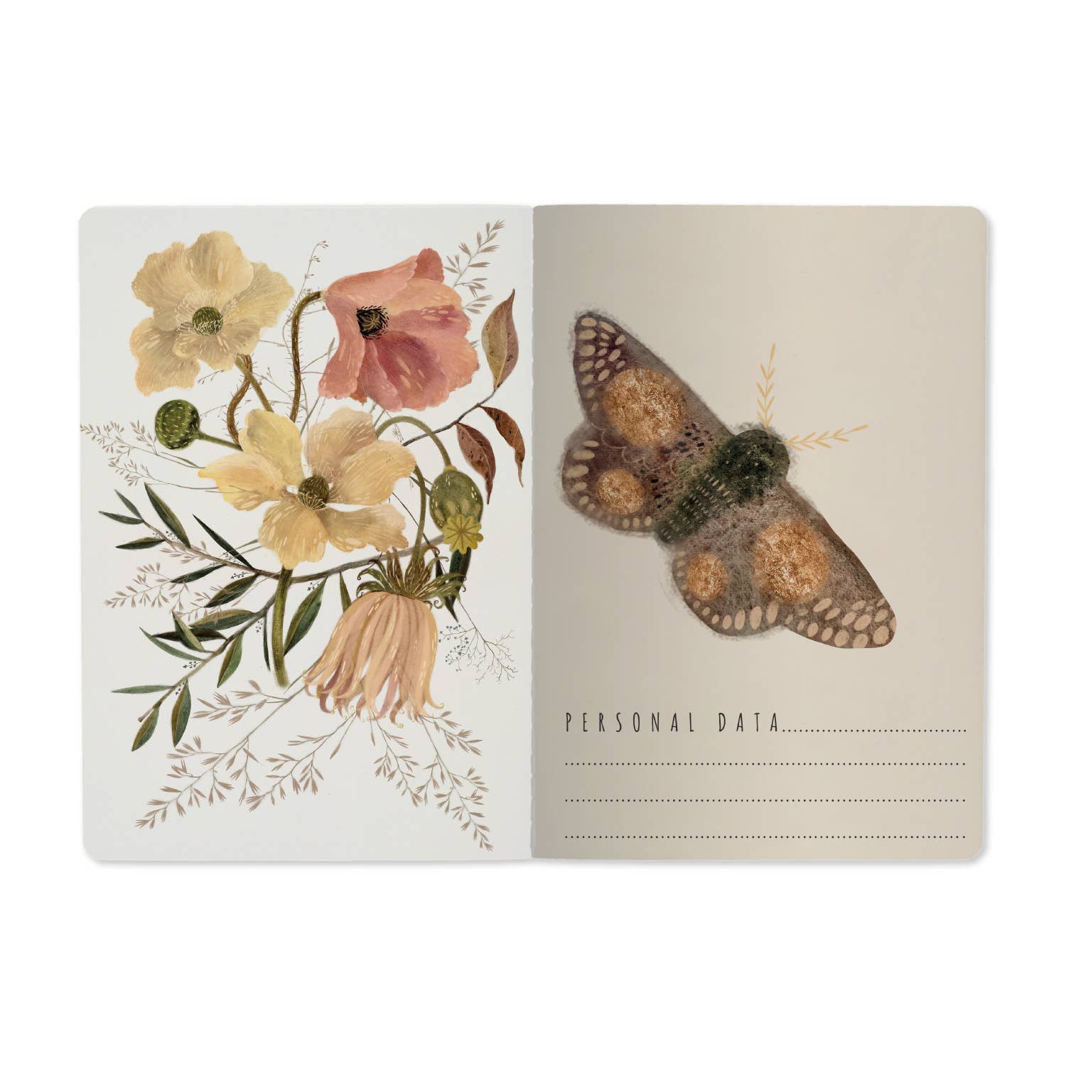 Soft Petals Notebook - Out of the Blue