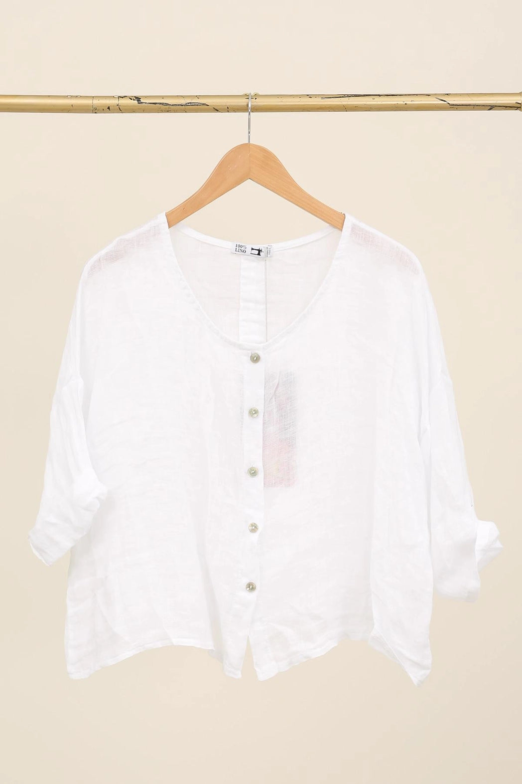 Just Right Cropped Blouse - Out of the Blue
