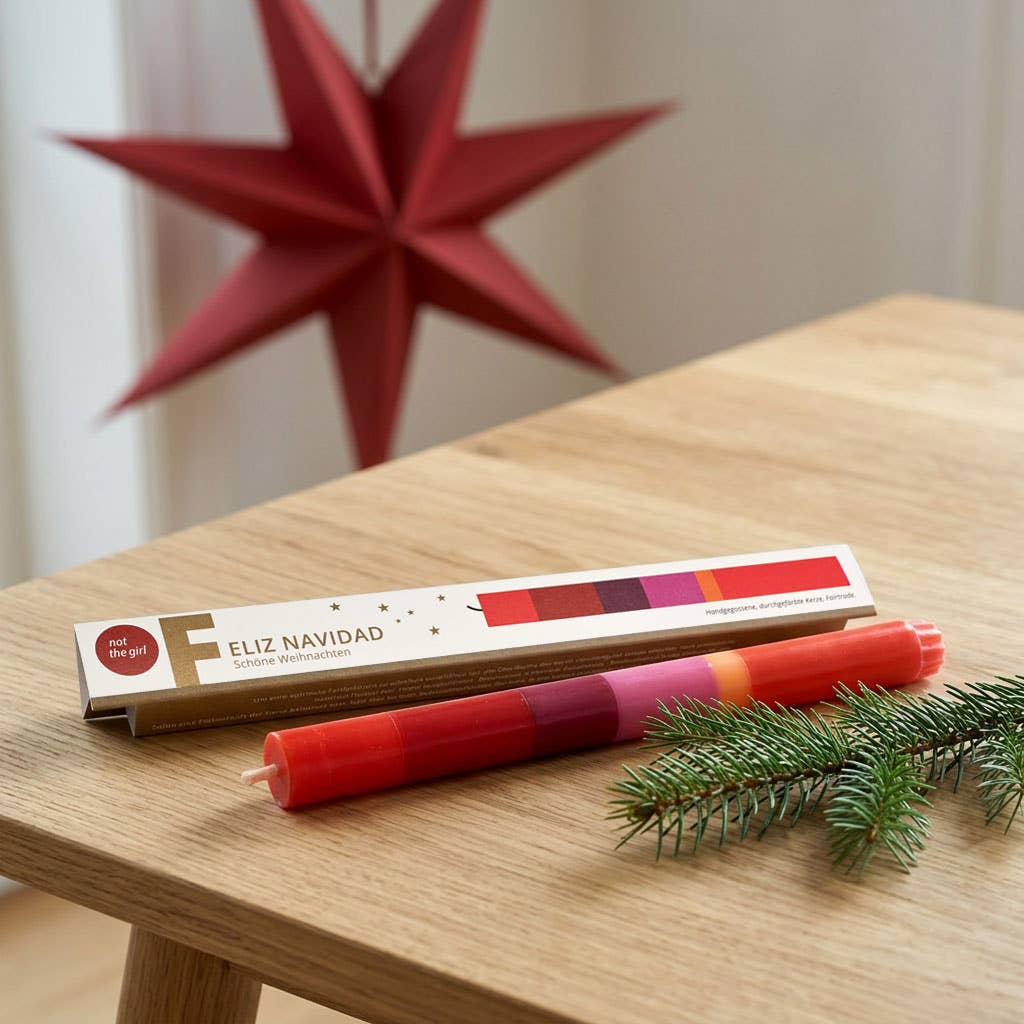 Greeting candle Merry Christmas