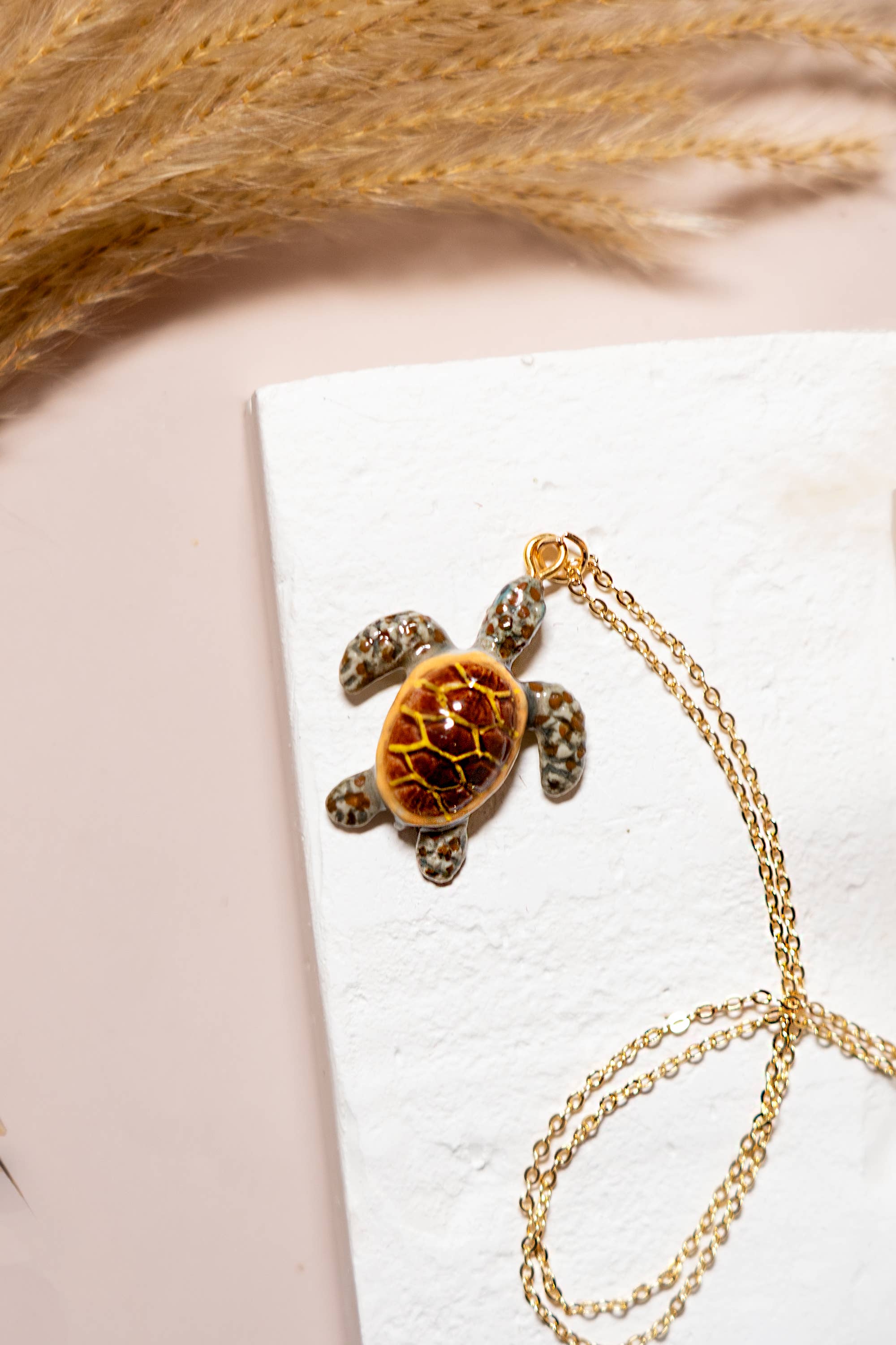 Tiny Turtle Necklace - Out of the Blue