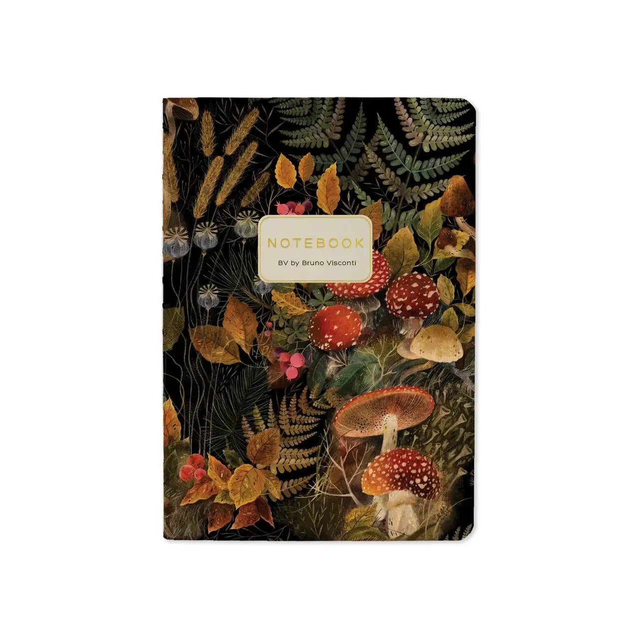 A6 Passport Notebook  - Forest Mushrooms - Out of the Blue