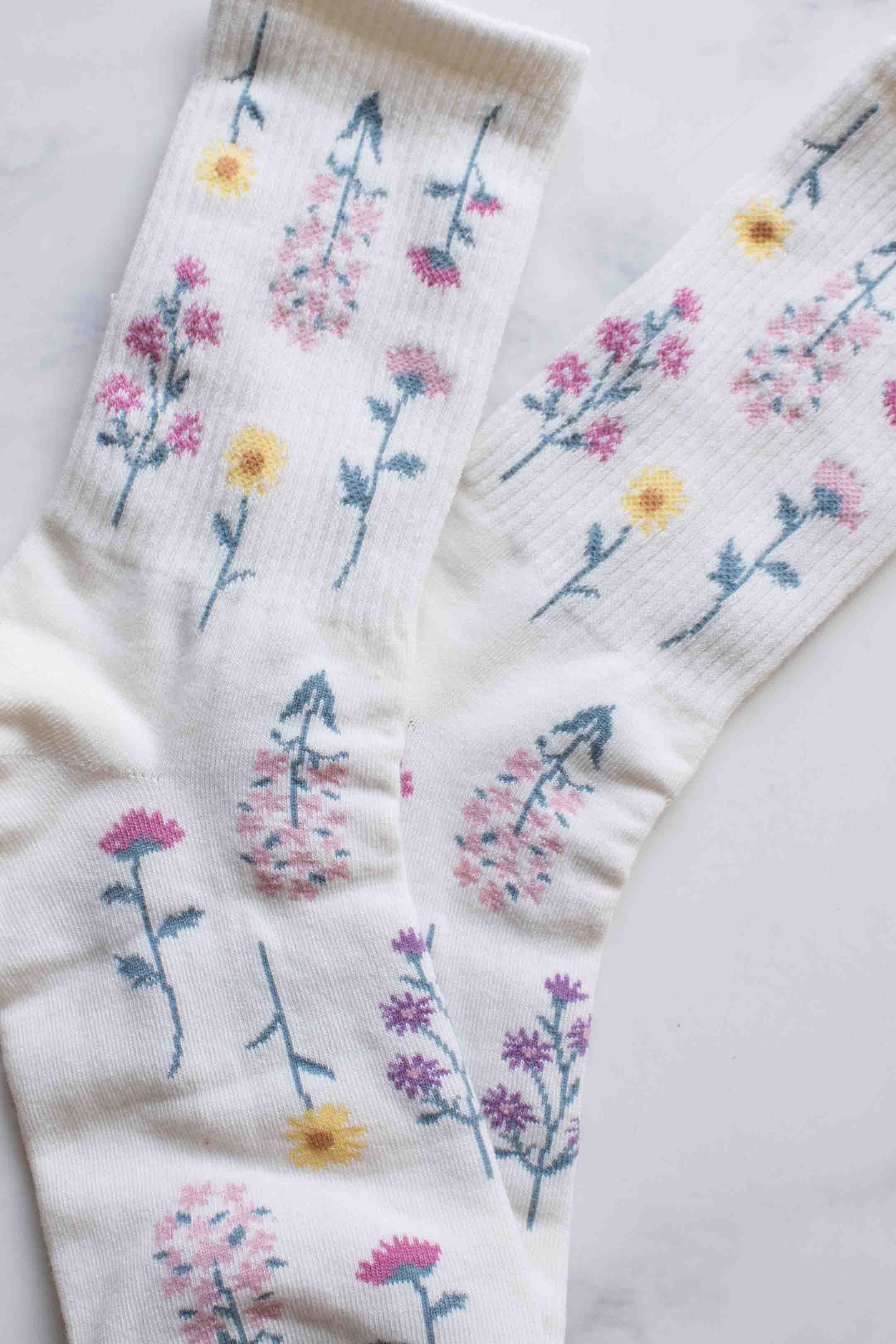 Botanical Garden Socks - Out of the Blue
