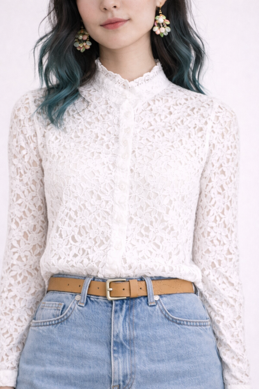 LACE BLOUSE - Out of the Blue