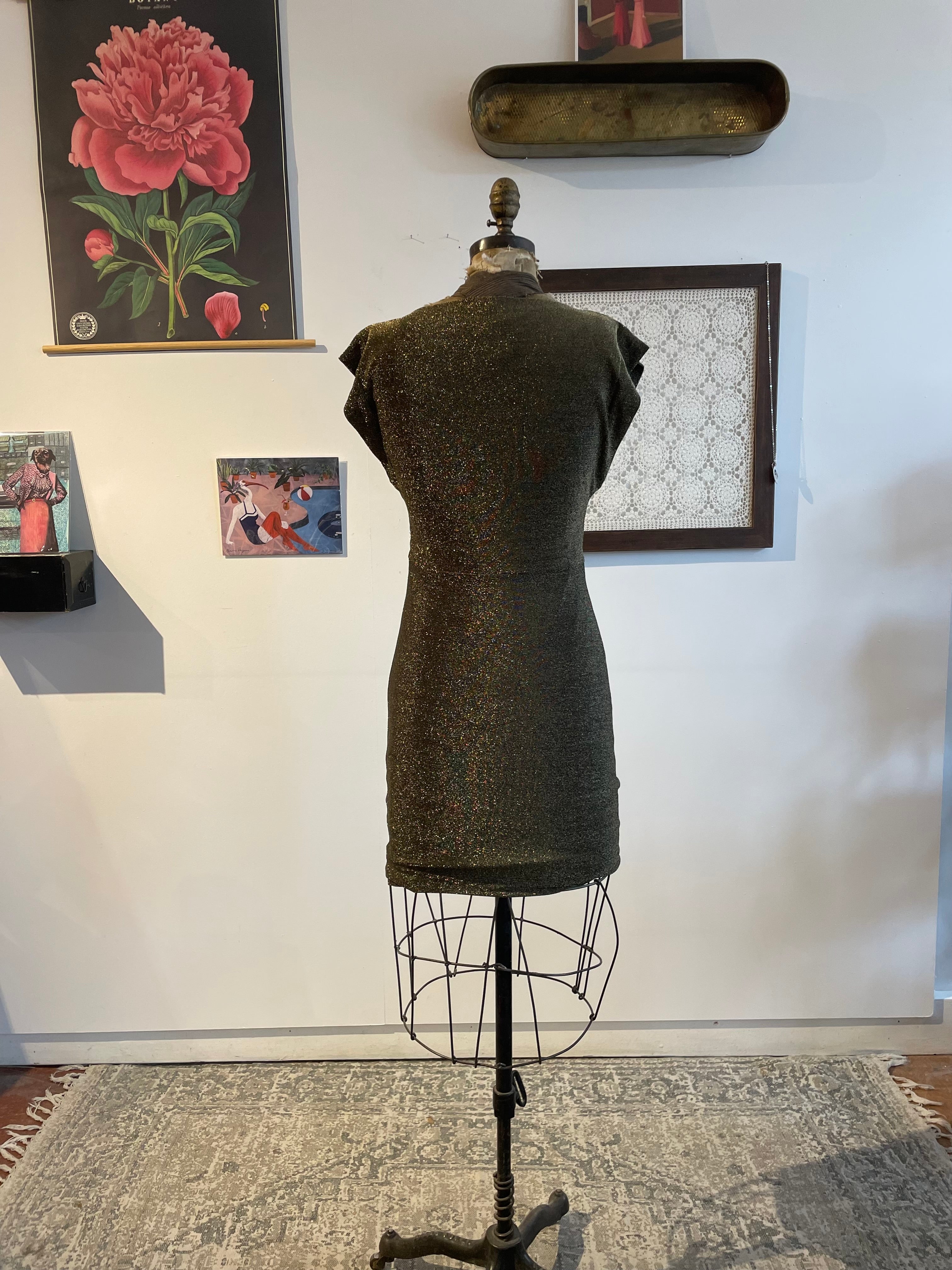 Sparkle Ruched Dress