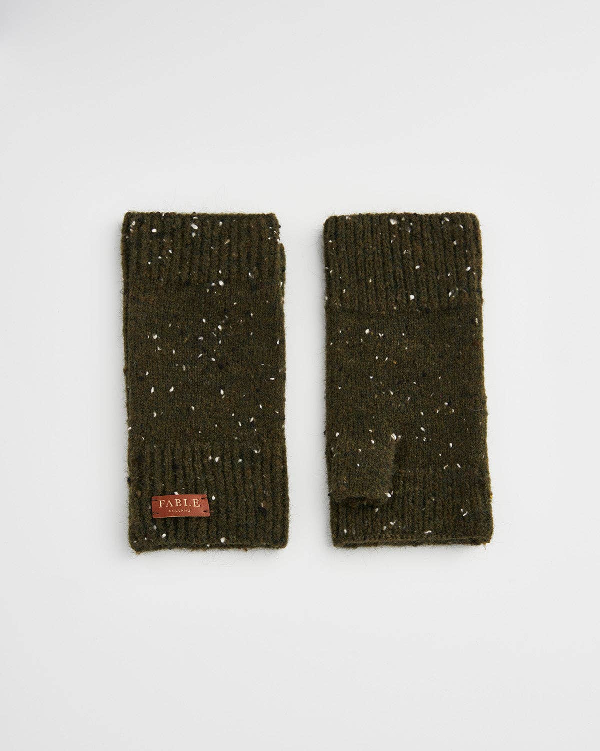 Fingerless Gloves in Woodland Green - Out of the Blue