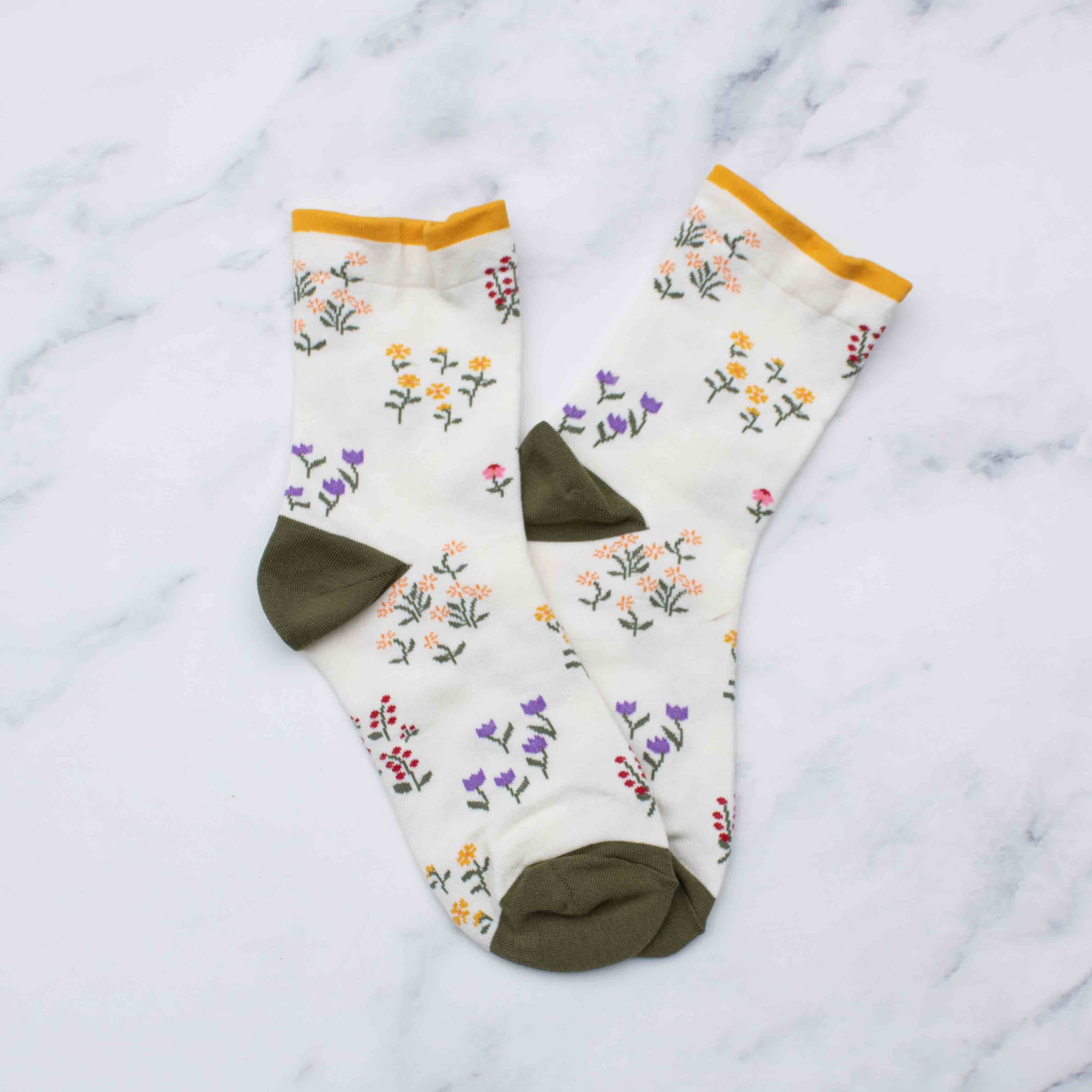 Women's Penelope Floral Casual Socks - Out of the Blue