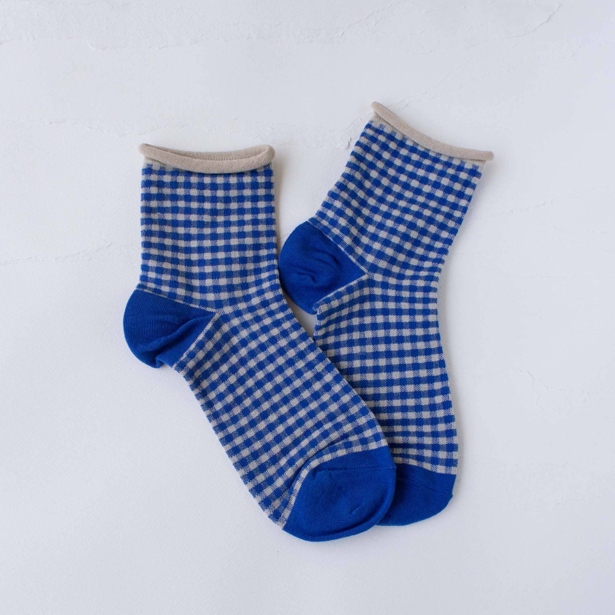 Picnic Mid Crew Socks - Out of the Blue